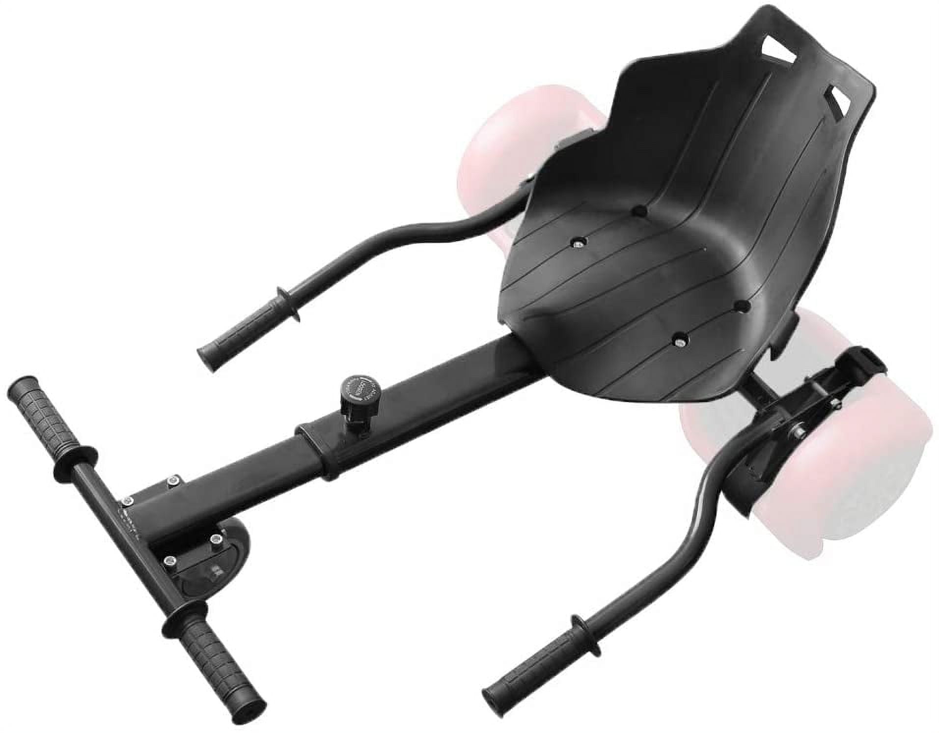 Hover Kart Go Kart Adjustable Seat Attachment for 6.5" Hover-Board Buggy - Black