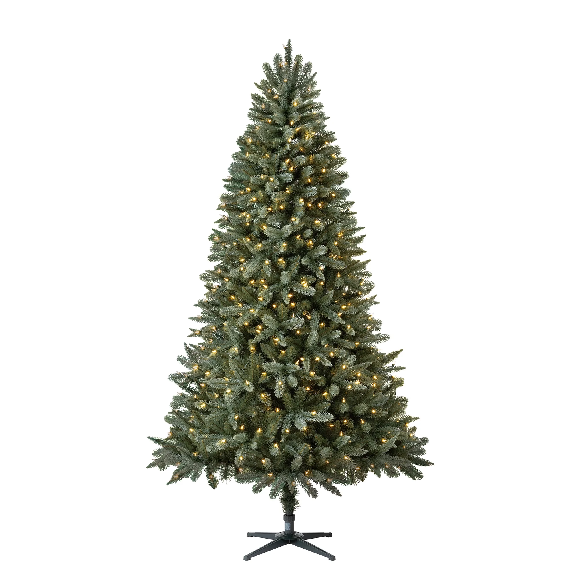 7.5 ft Pre-Lit Birchwood Fir Artificial Christmas Tree with 500 Clear Twinkle LED Lights and Stand, by Holiday Time