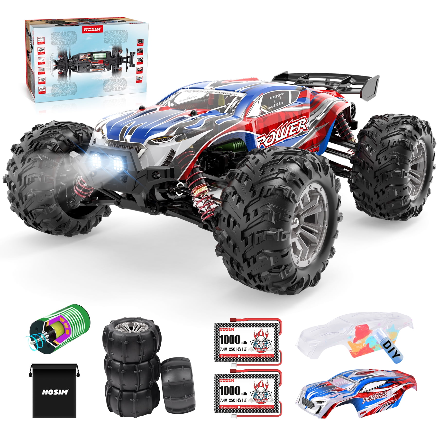 Hosim Brushless All-Terrain Waterproof Remote Control Car