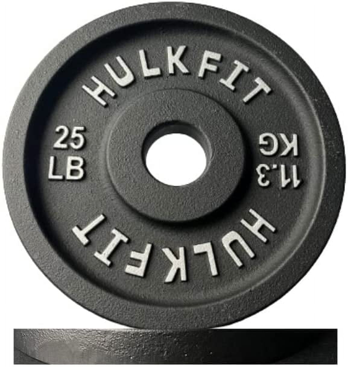 HulkFit 2-inch Olympic Steel Weight Plate, 25lb Single