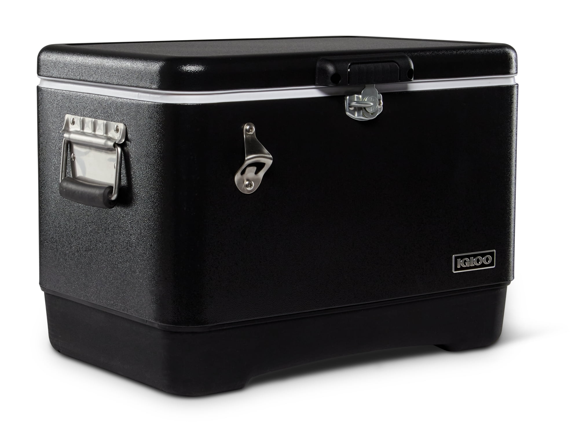 Igloo Legacy 54 Qt Steel Belted Hard Sided Cooler, Black