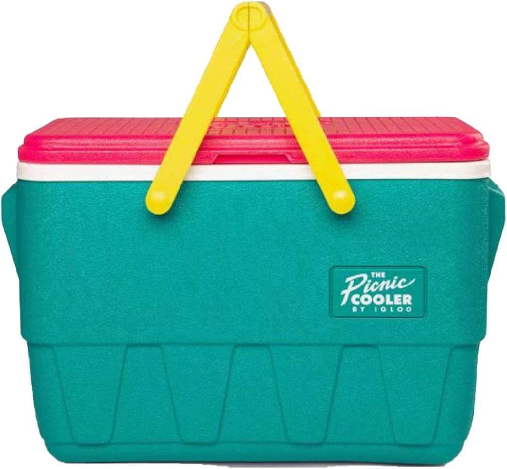 Igloo Retro Jade 25 Qt Lunch Picnic Basket Cooler Jade Cooler