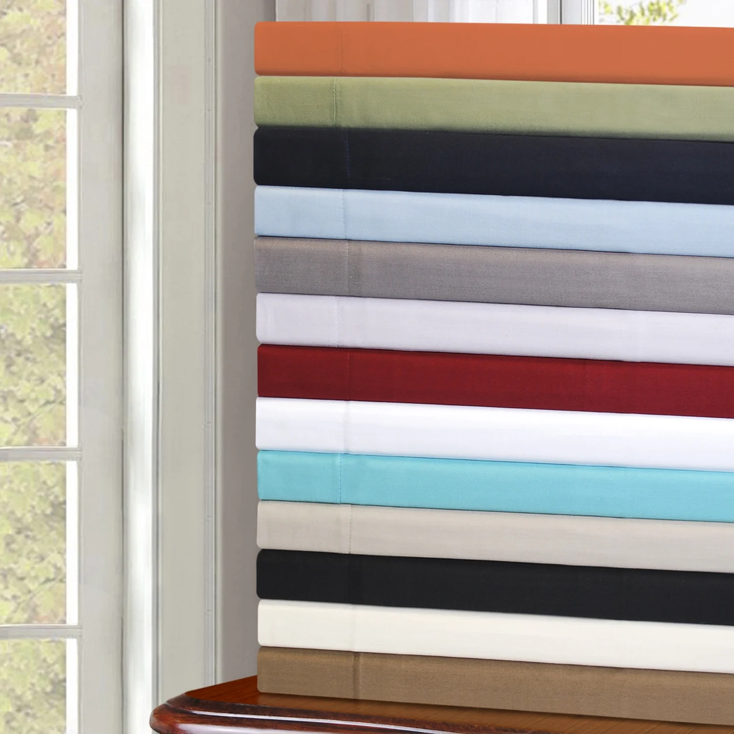 Impressions 300-Thread Count Egyptian Cotton Solid Duvet Cover Set