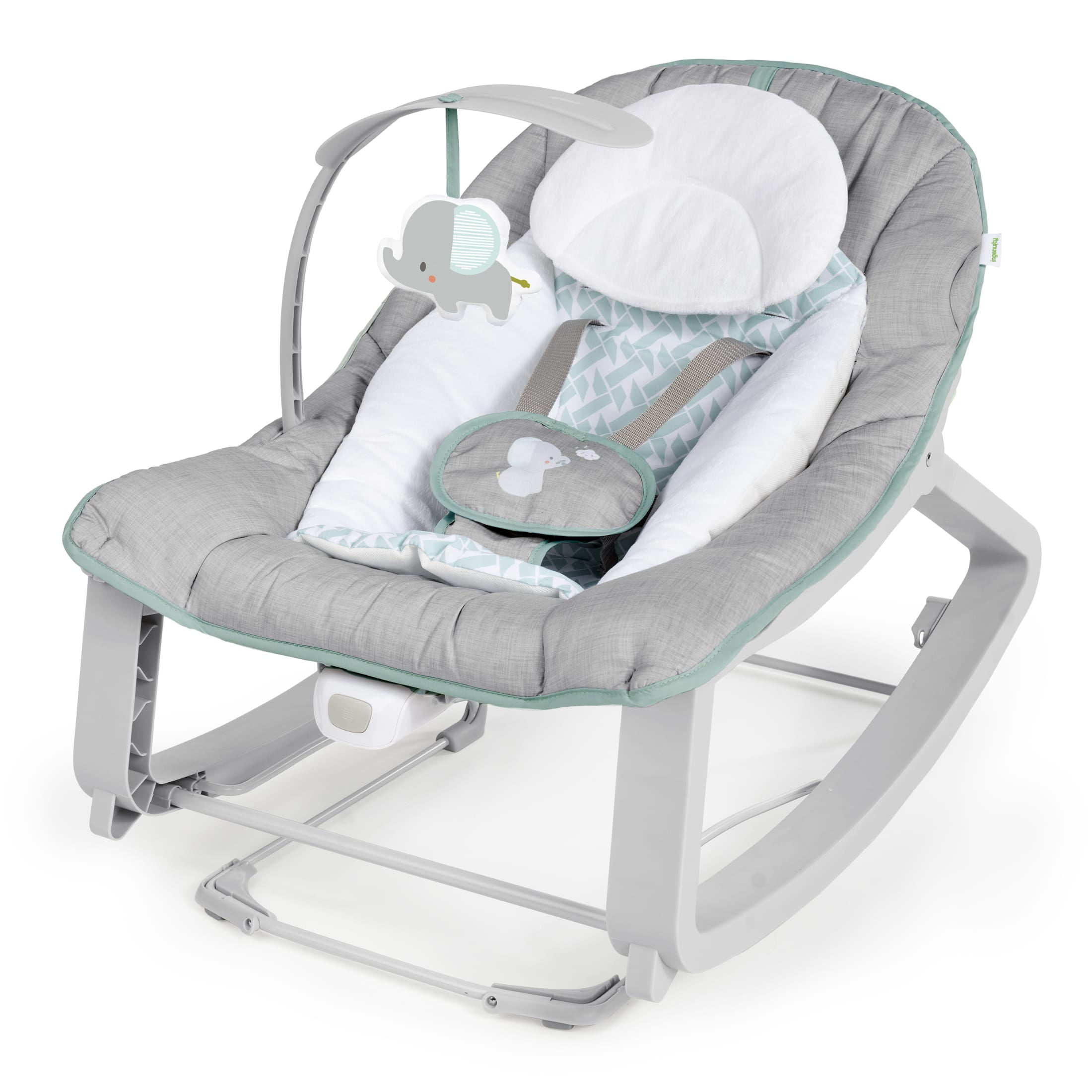 Ingenuity Keep Cozy 3-in-1 Vibrating Infant & Toddler Baby Bouncer and Rocker Chair, Multicolor