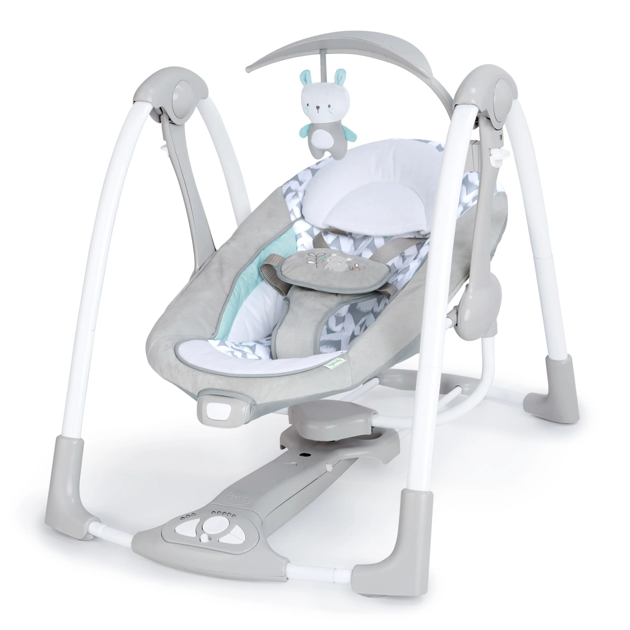 Ingenuity 2-in-1 Portable Baby Swing & Infant Seat with Vibrations, Ages 0-9 Months, Unisex, Raylan