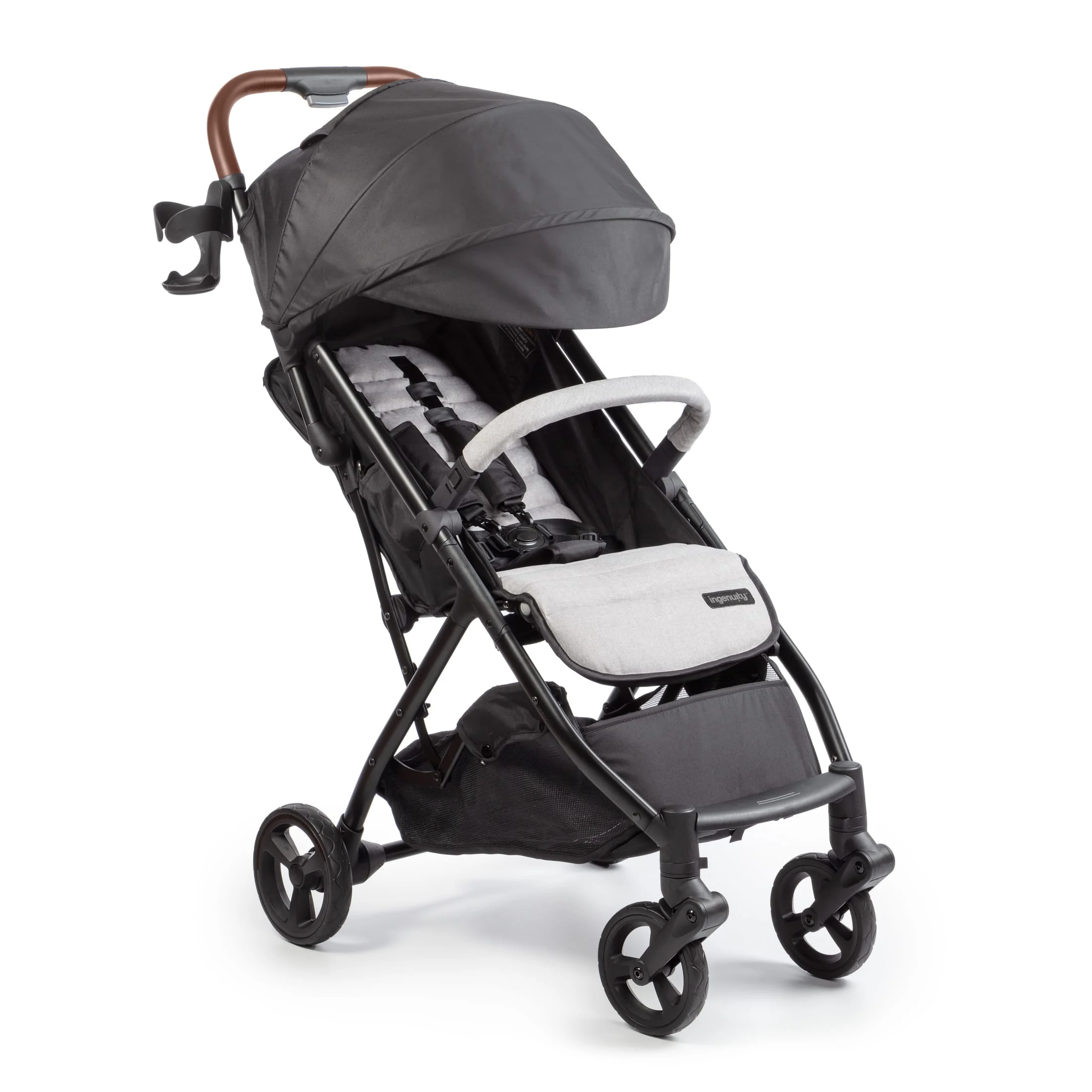 Ingenuity 3Dquickclose CS+ Compact Fold Infant Baby Stroller, Black