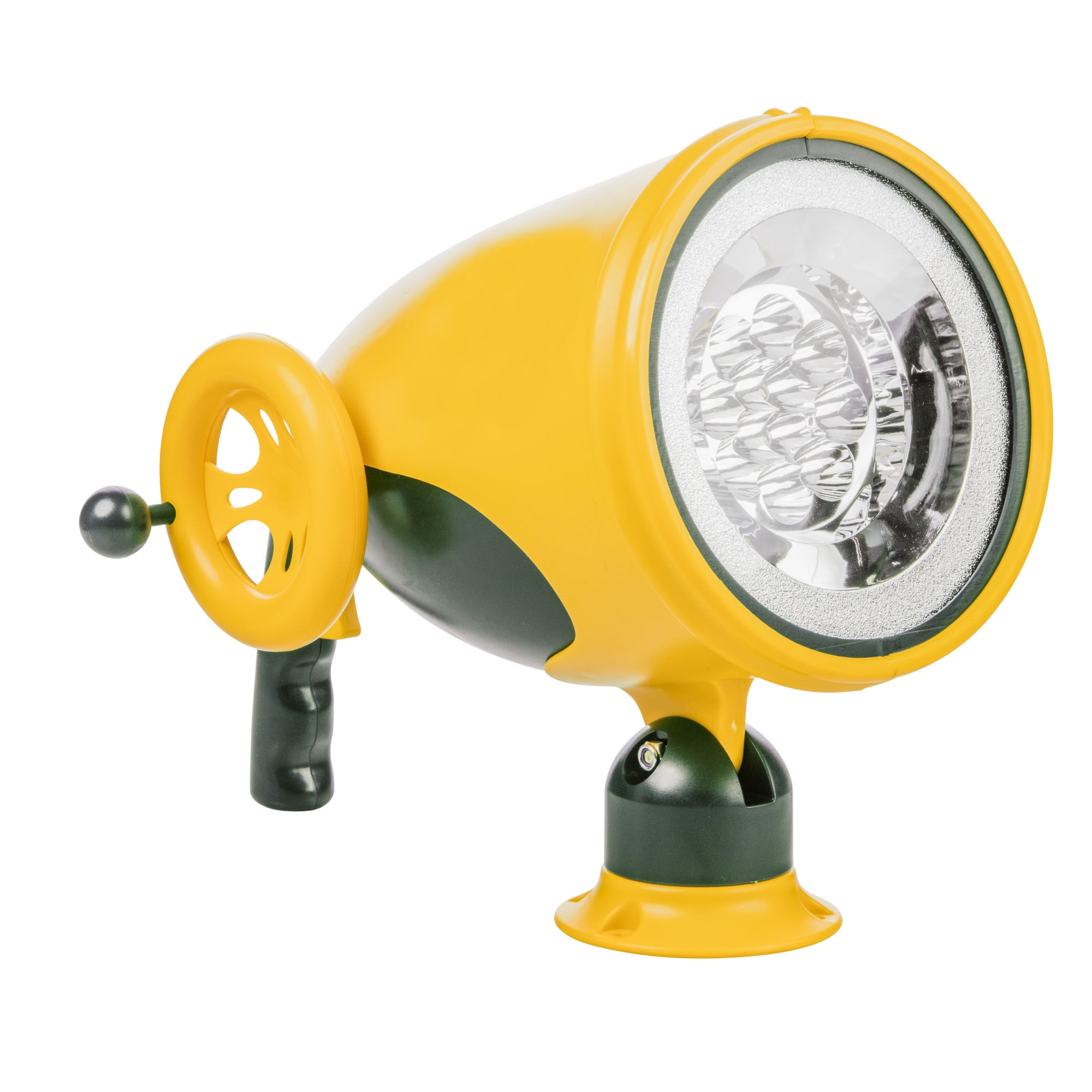 Jack and June Hand-Crank Powered Spotlight Playset Attachment with 12 LED Bulbs for Extreme Illumination