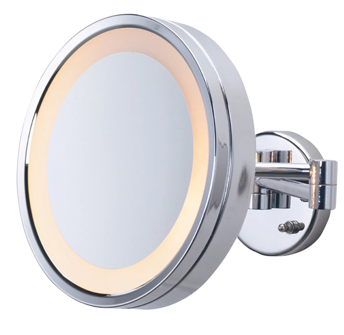 Jerdon 9.5-Inch Diameter Wall Mount Makeup Mirror, 3X Magnification, Chrome Finish - Plug In - Model HL7CF