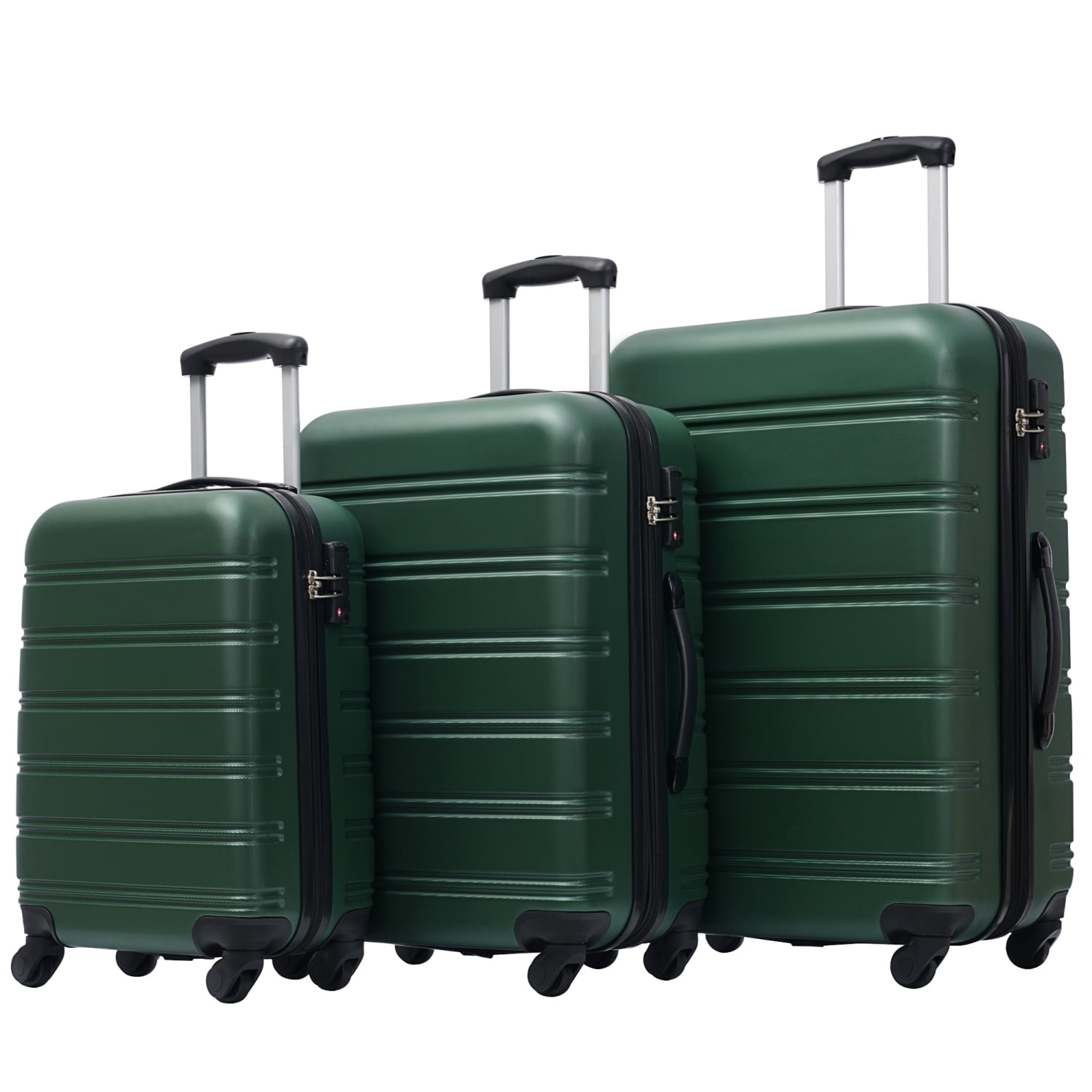 JDZDESIGN 3 Piece Luggage Set Hardside  Suitcase with TSA Lock 20” 24” 28” Available