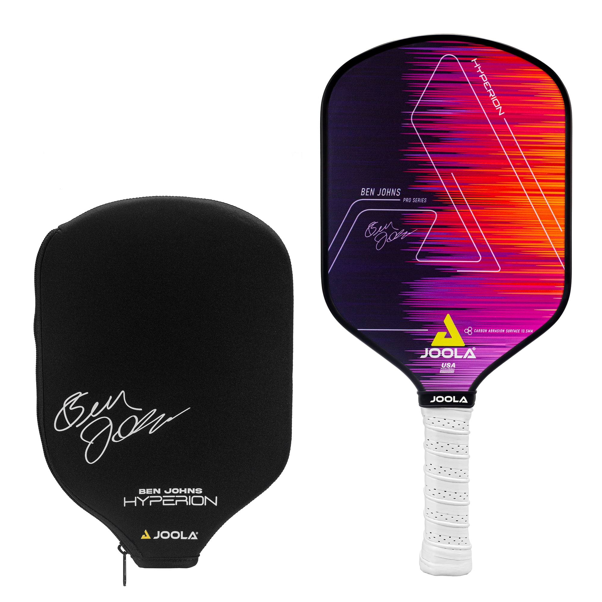 JOOLA Ben Johns Hyperion CAS 13.5mm Pickleball Paddle with Cover, Multi-color
