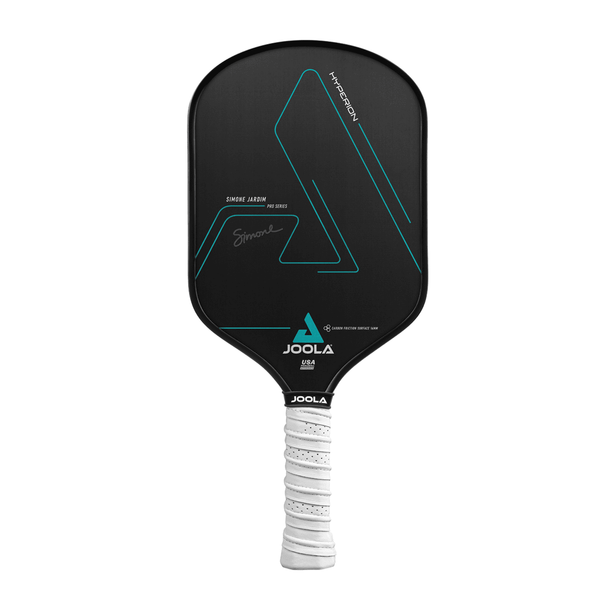 JOOLA Simone Jardim Hyperion CFS 16mm Pickleball Paddle, Black, 7.9 oz