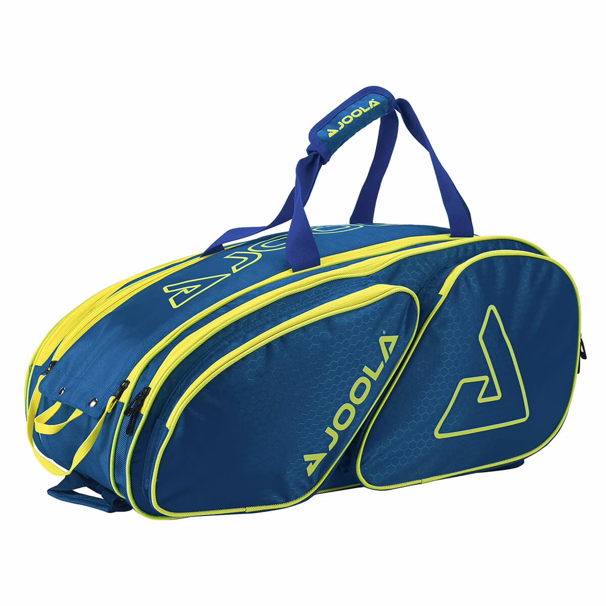 JOOLA Tour Elite Pro Pickleball Bag, Backpack, Duffle Bag, Navy/Yellow