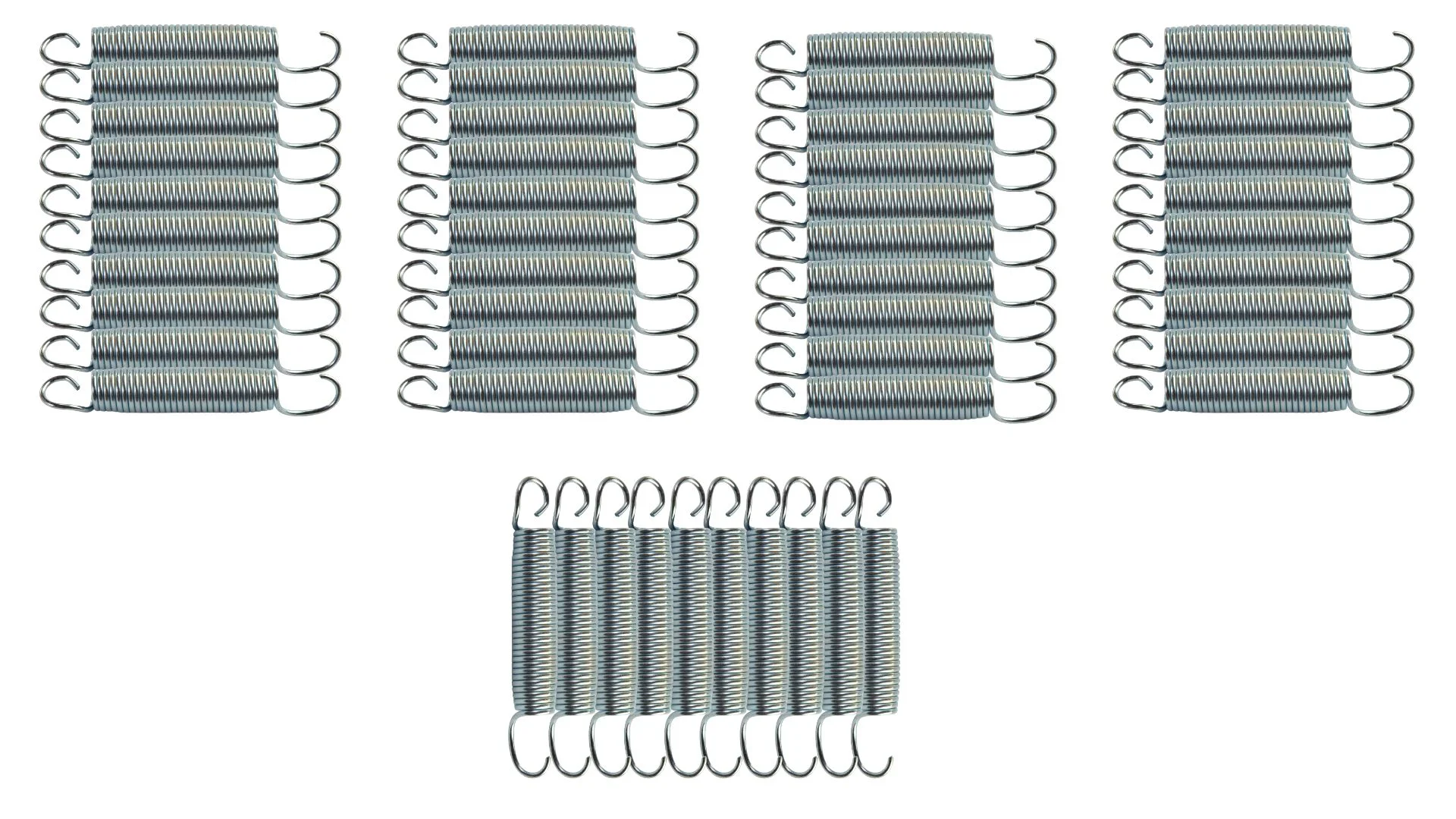 Jumpking Heavy Duty Trampoline Springs 3.5-inch for Trampolines, Stainless Steel Trampoline Replacement Springs (set of 50)