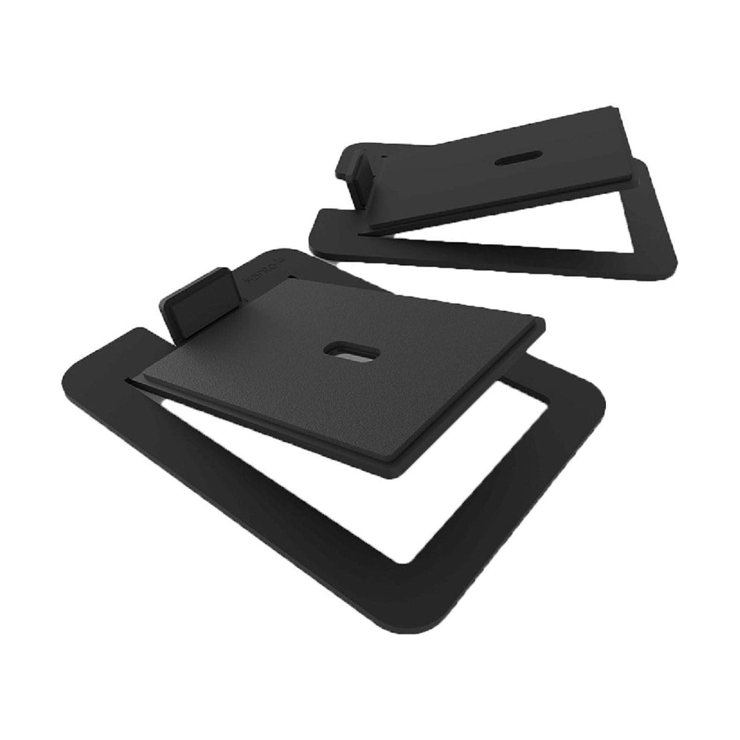 Kanto S6 Large Desk Top Speaker Stands with 16-Degrees of Tilt & Mounting Hole Pair, Black