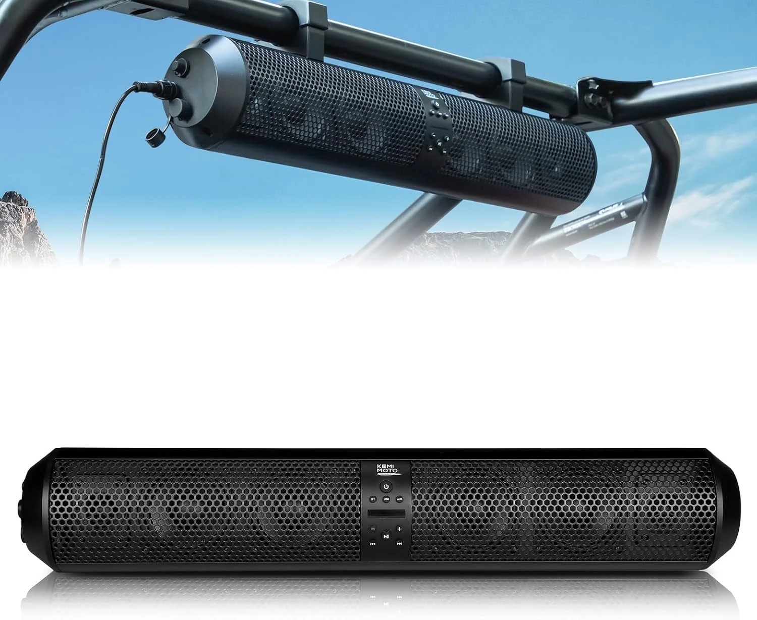 Kemimoto 28'' UTV Soundbar Speaker for Polaris Can Am