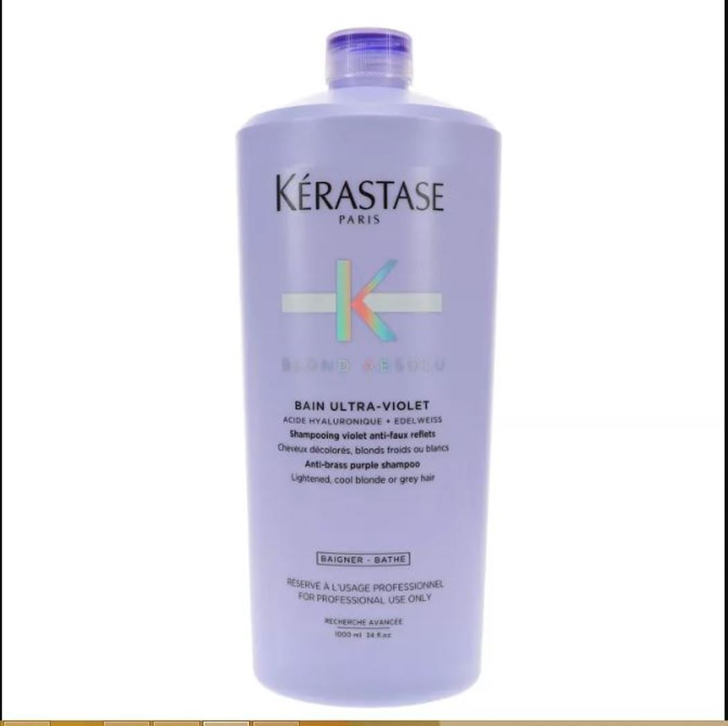 Kerastase Blond Absolu Bain Ultra-Violet Anti Brass Purple Shampoo, 34 oz