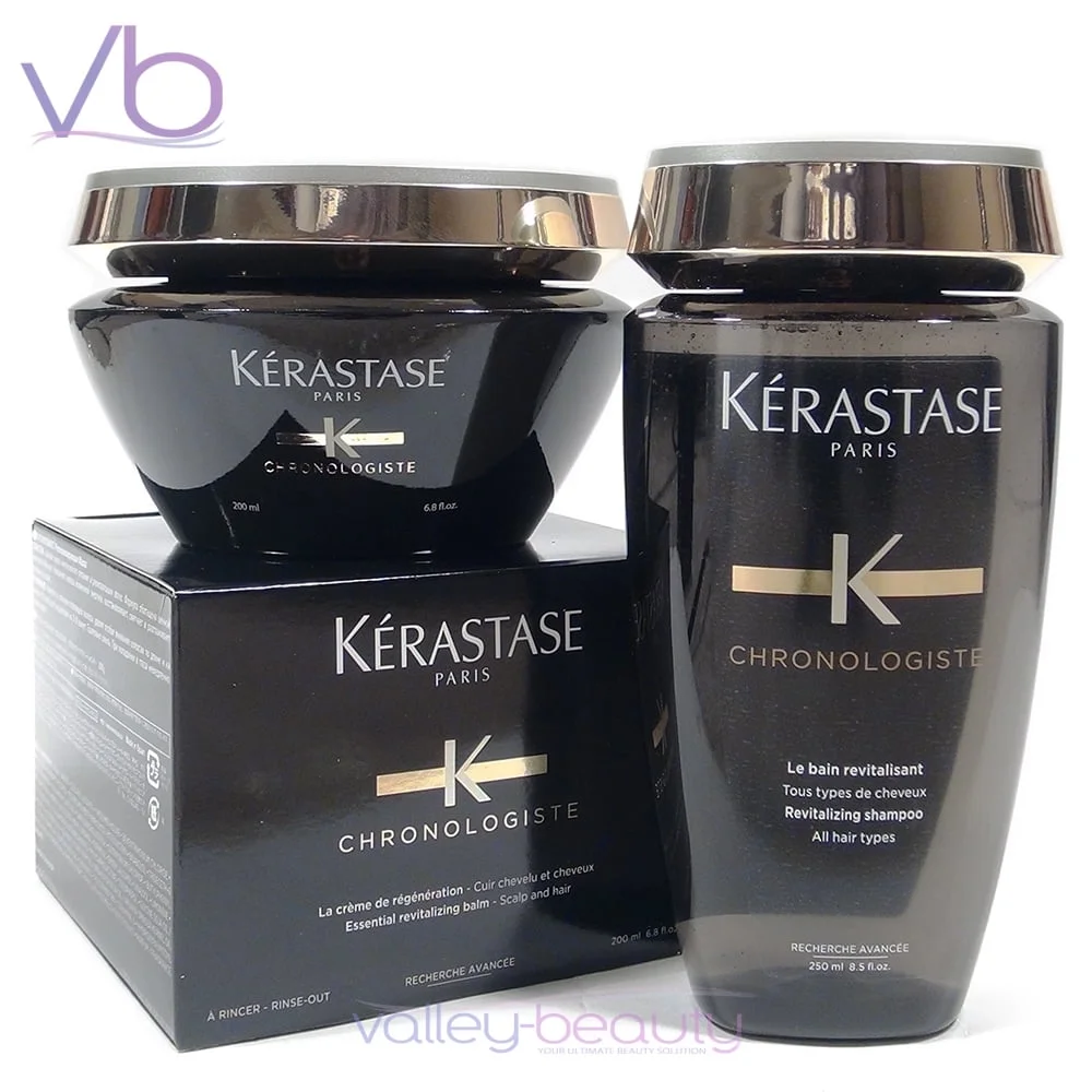 Kerastase Chronologiste Bain 8.5oz + Hair Mask 6.8oz