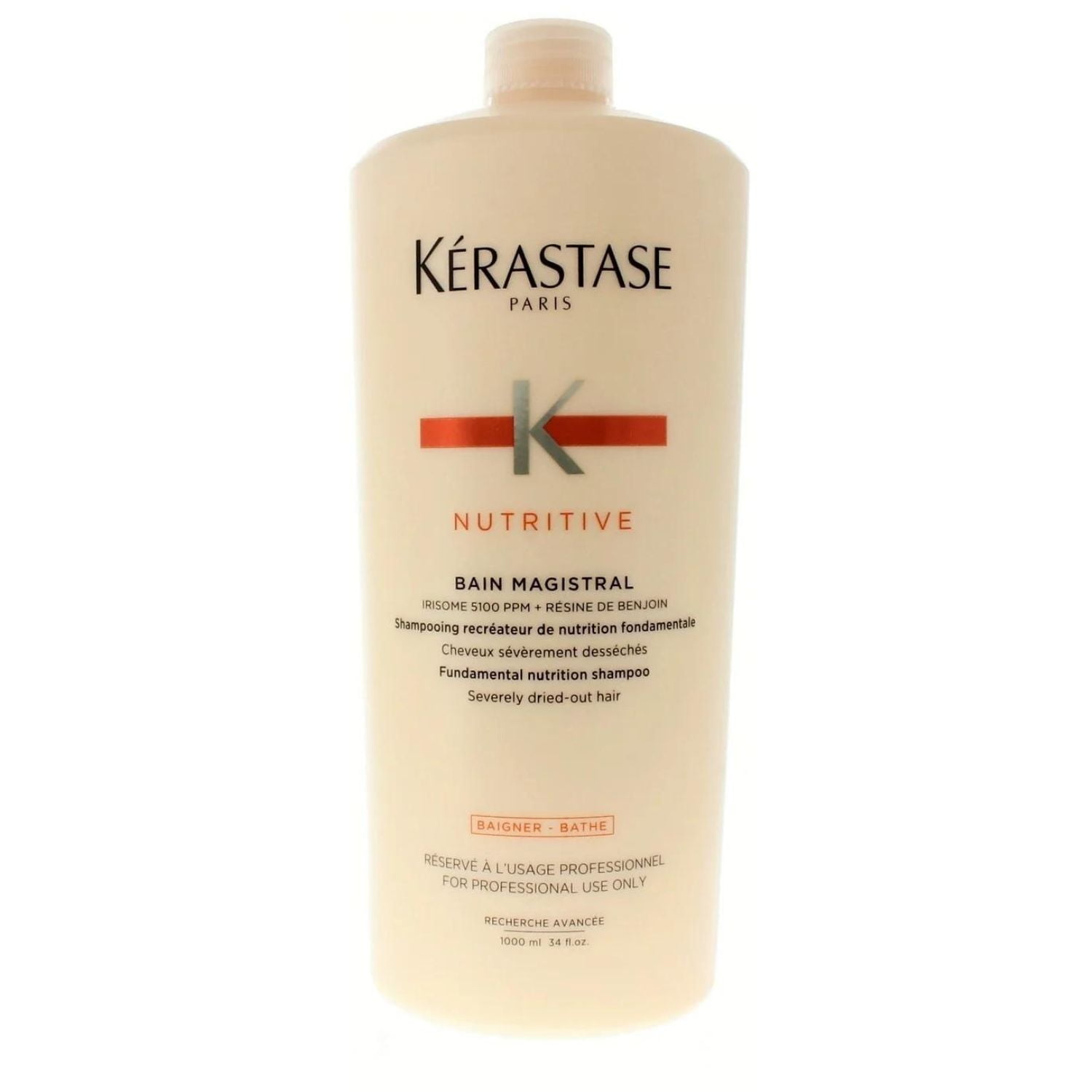 Kerastase Nutritive Bain Magistral Nutrition Shampoo for Fry Hair 1000 ml/34 oz