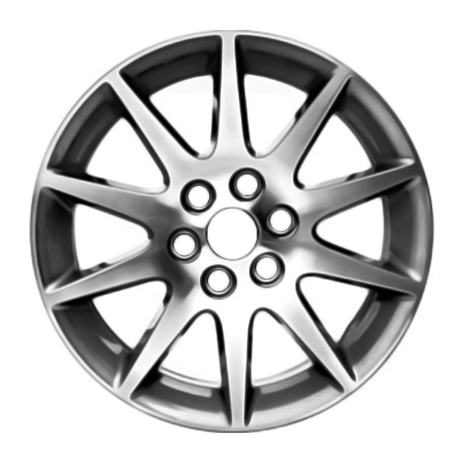 Remanufactured Machined Medium Charcoal Metallic Aluminum Wheel 19 x 7.5 22974278 fits 2013-2017 Buick Enclave
