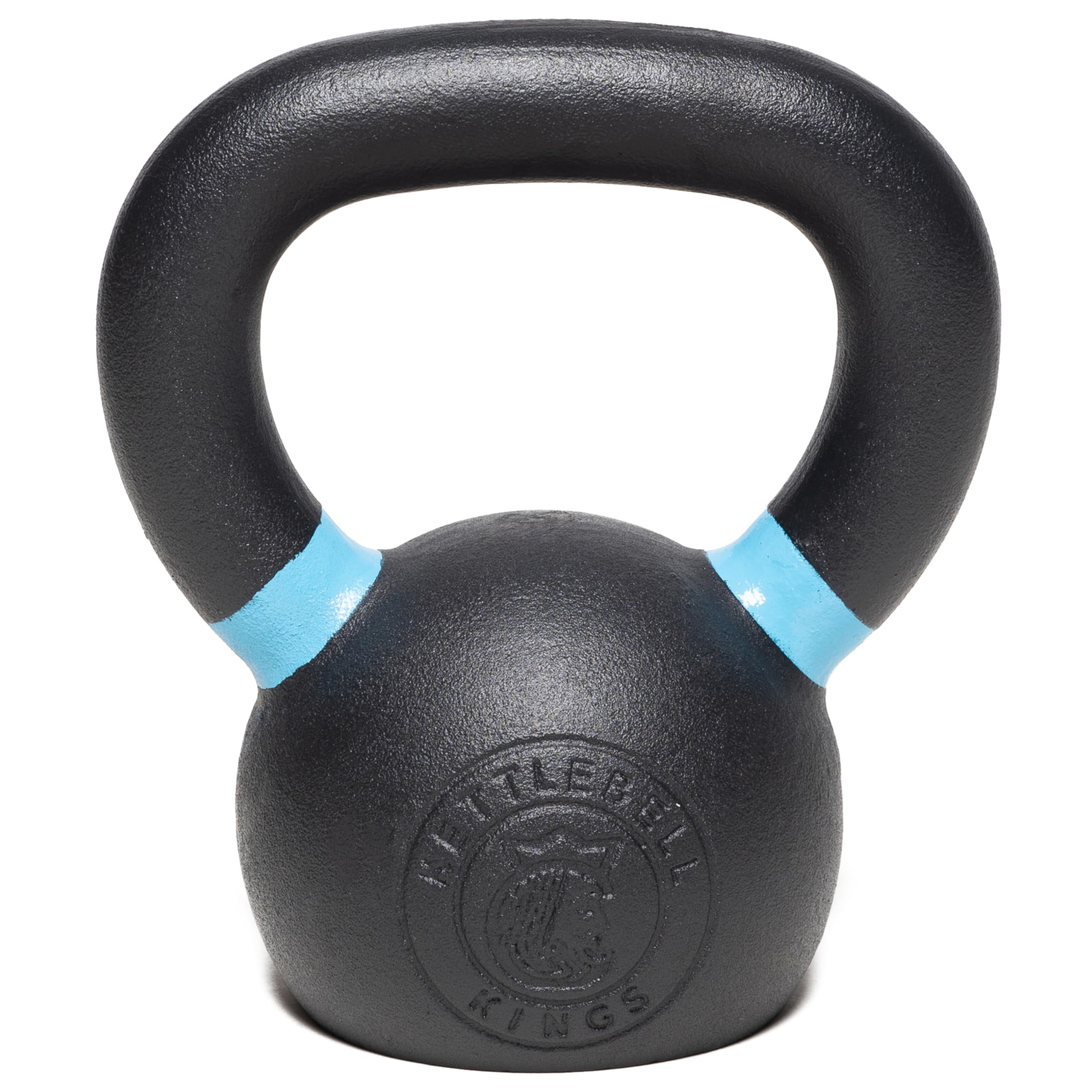 Kettlebell Kings Powder Coated Kettlebell, 14KG/31LB, Cast Iron, Black, Ideal for Home Gym