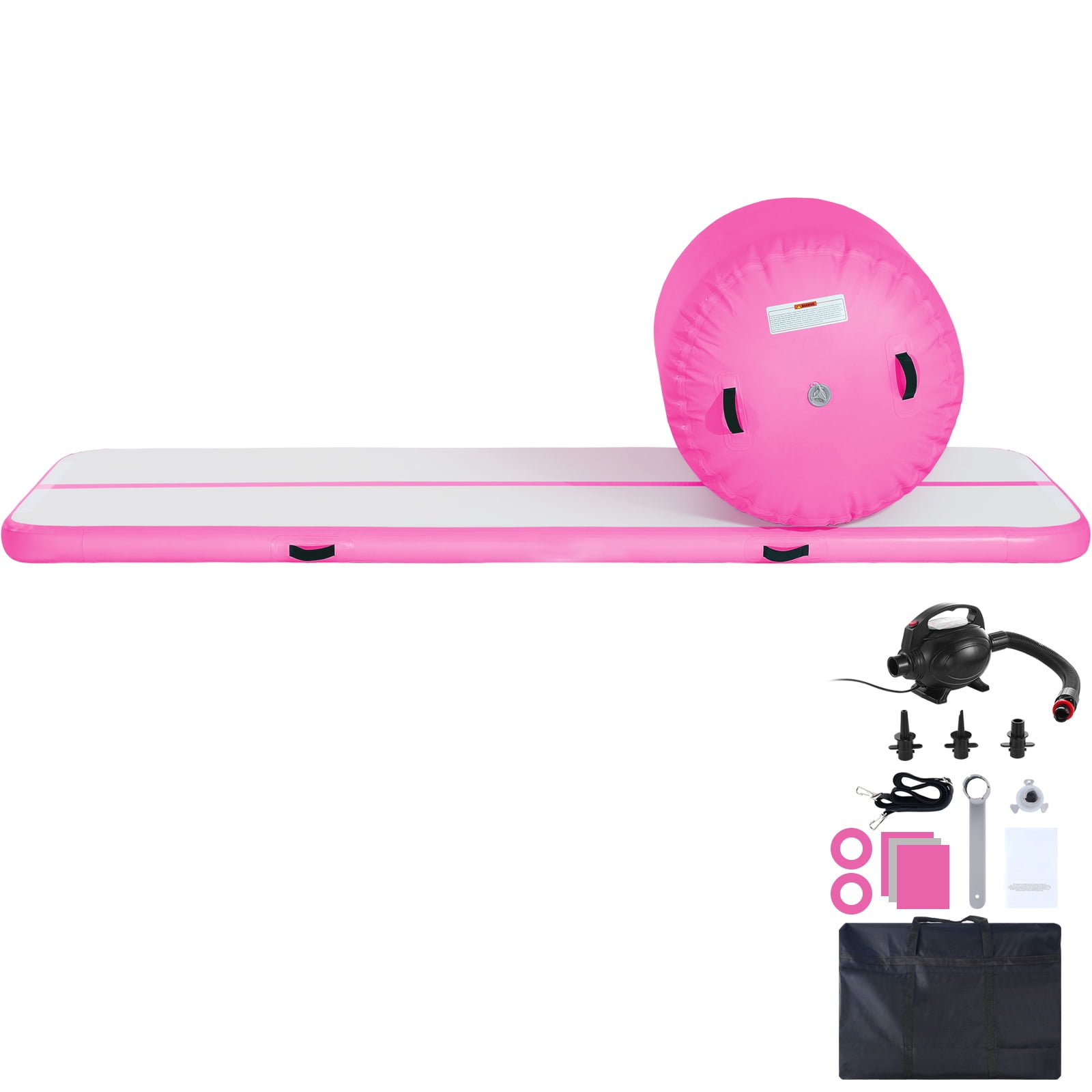 KFFKFF Air Track Set 2 Piece Inflatable Tumbling Gymnastics Gym Mat with Pump