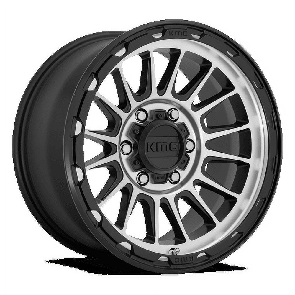KMC Aluminum Rim KM542 IMPACT 16X7in Satin Black Machined Finish, KM54267012530