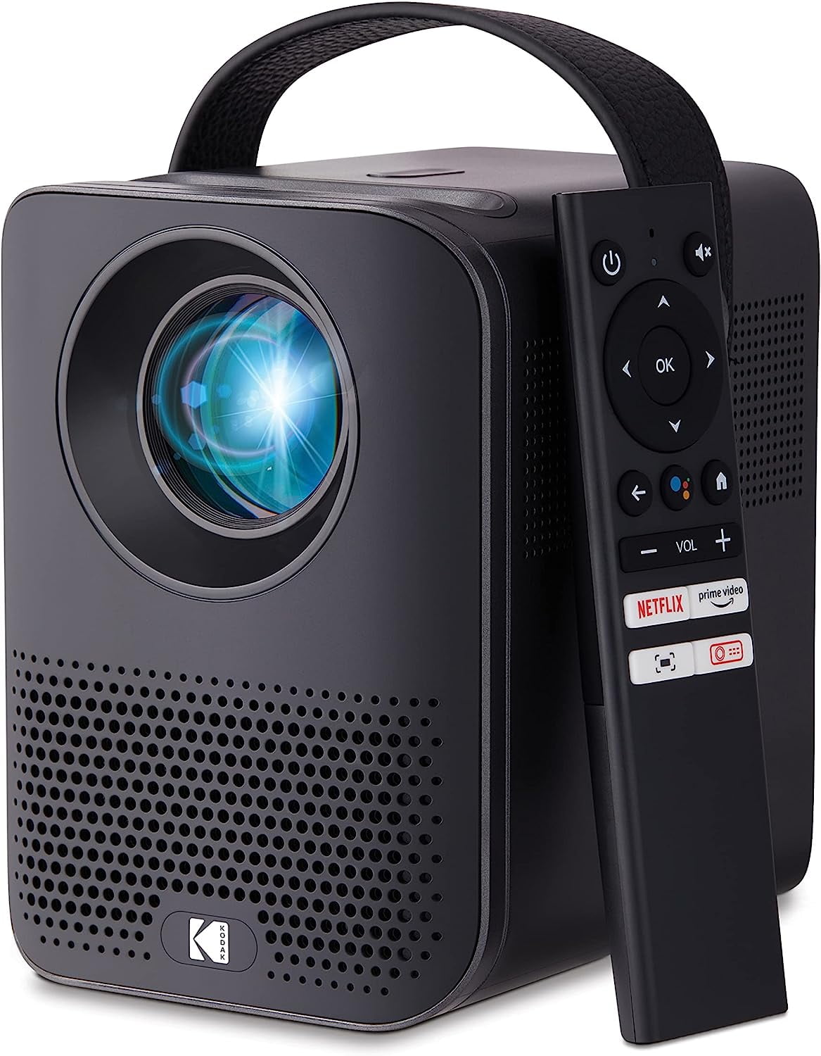 KODAK FLIK HD9 Smart Projector, Portable Movie Projector with Android TV & Bluetooth