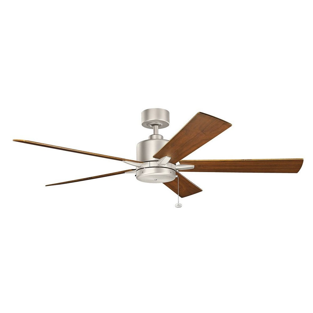 330243NI Kichler Lighting Lucian II - 5 Blade Ceiling Fan In Modern Style-14 Inches Tall and 60 Inches Wide-Brushed Nickel Finish
