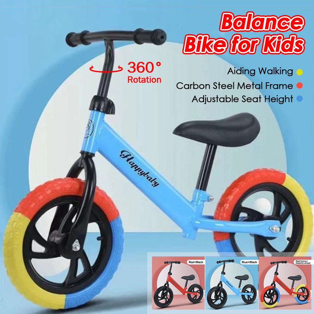 Kid Balance Bike，Toddlers Training Bicycle for Kids 2-6 Years No Pedal Push Bicycle Training Toy for Kid Christmas Halloween Gift