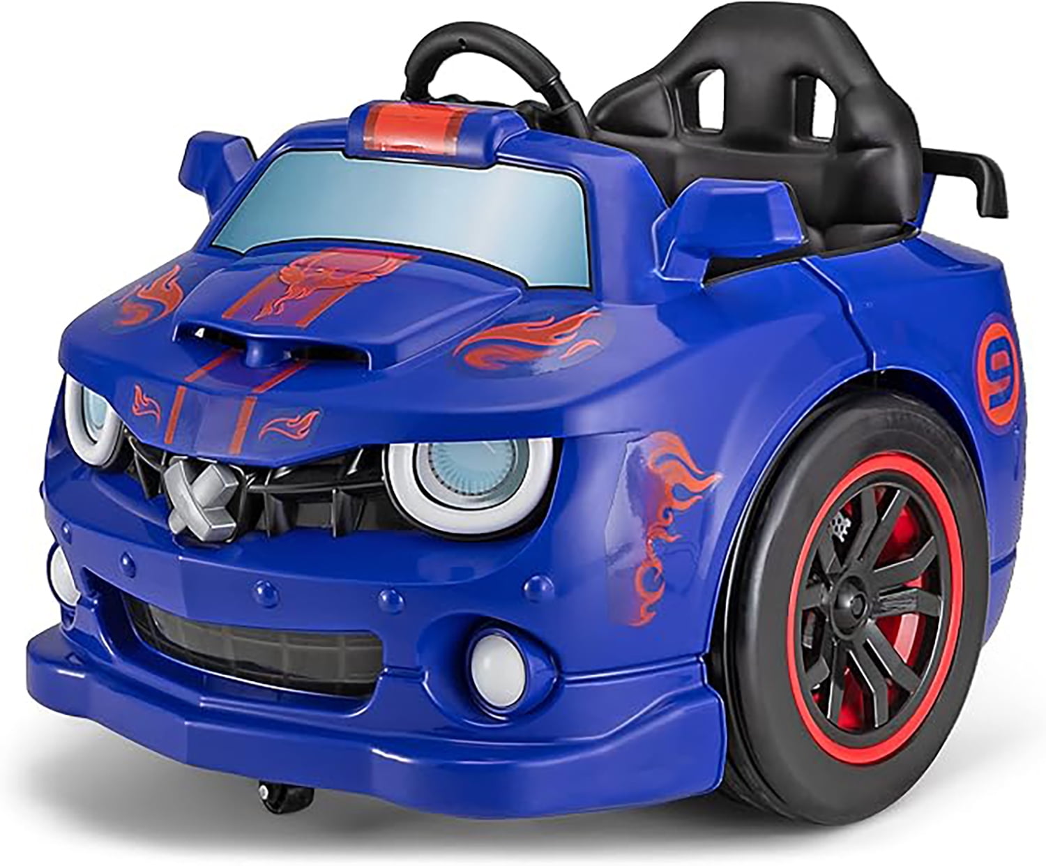 Kid Trax Dizzy Racers 6V Electric Car - Ride On Toy, 360 Spin Feature, Up to 66lbs, Ages 2-5, Blue