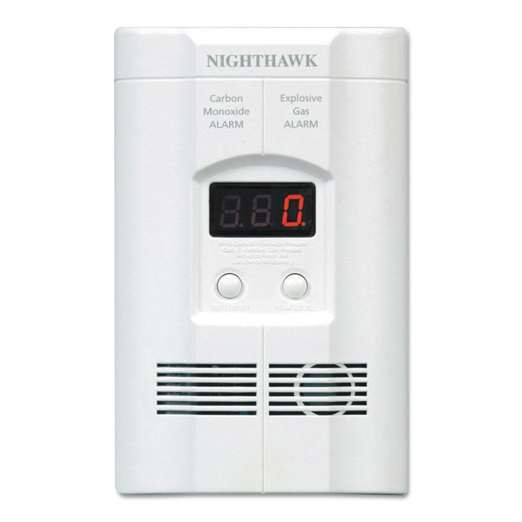 Kidde 900-0113-02, Nighthawk White, Digital Display AC Plug-in, Electrochemical Carbon Monoxide Alarm