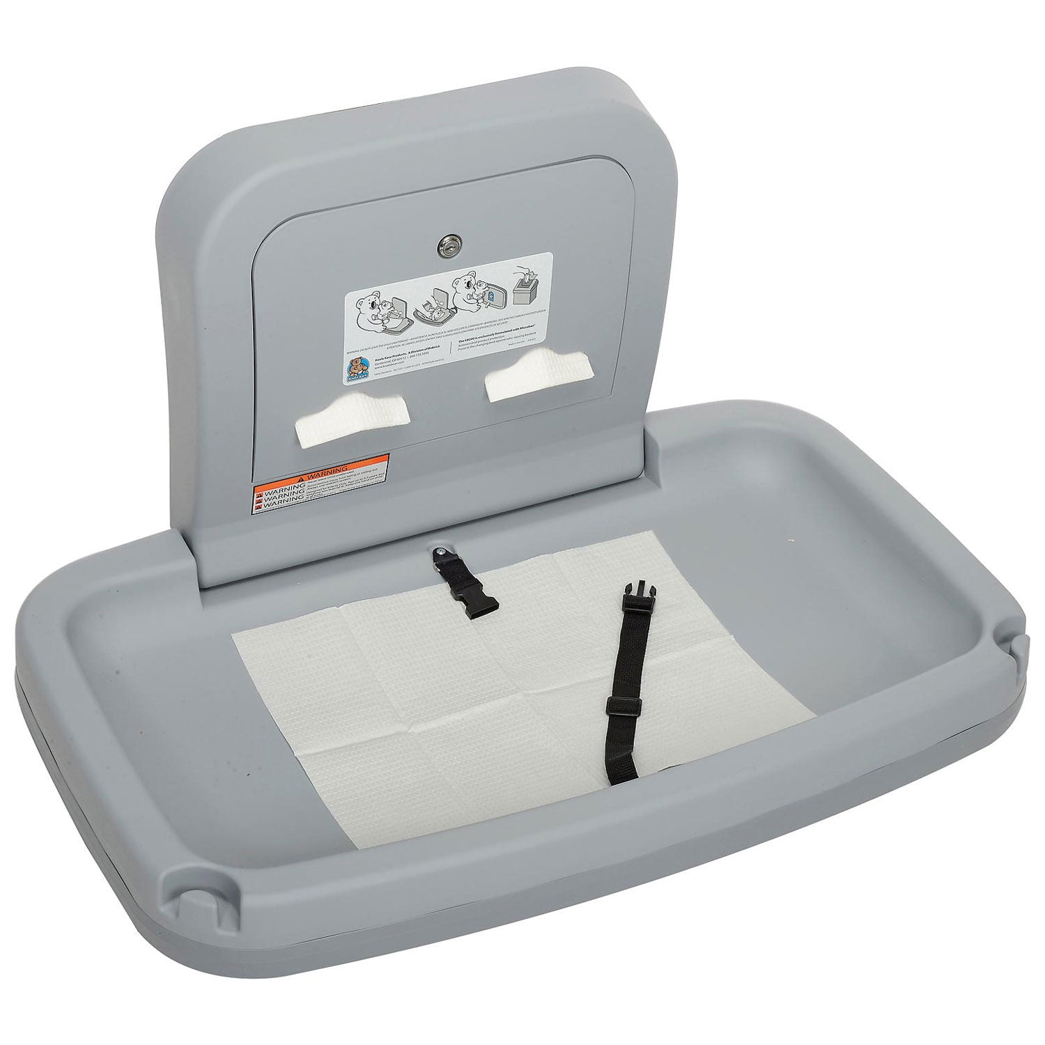 Koala Kare Horizontal Baby Changing Station, Gray