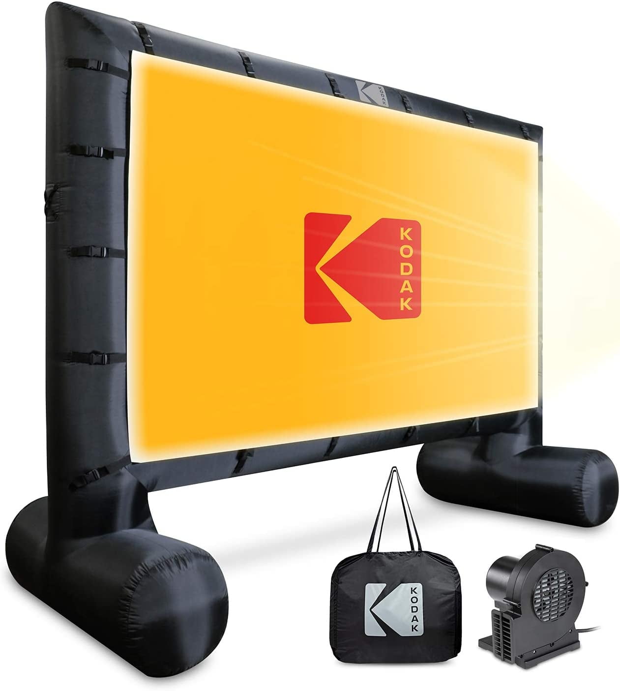 Kodak Giant Inflatable Projector Screen, 14.5 ft. Blow Up Projector Screen with Pump and Case