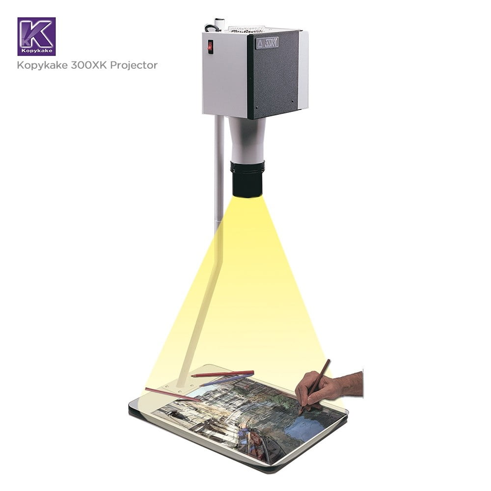 Kopykake 300XK Projector and Base, Projector Light Projector for Bakeries, Small Cake Decorating, Pastry Art, Home Cake Decorators, Artists, and Crafters, (300XK Projector)