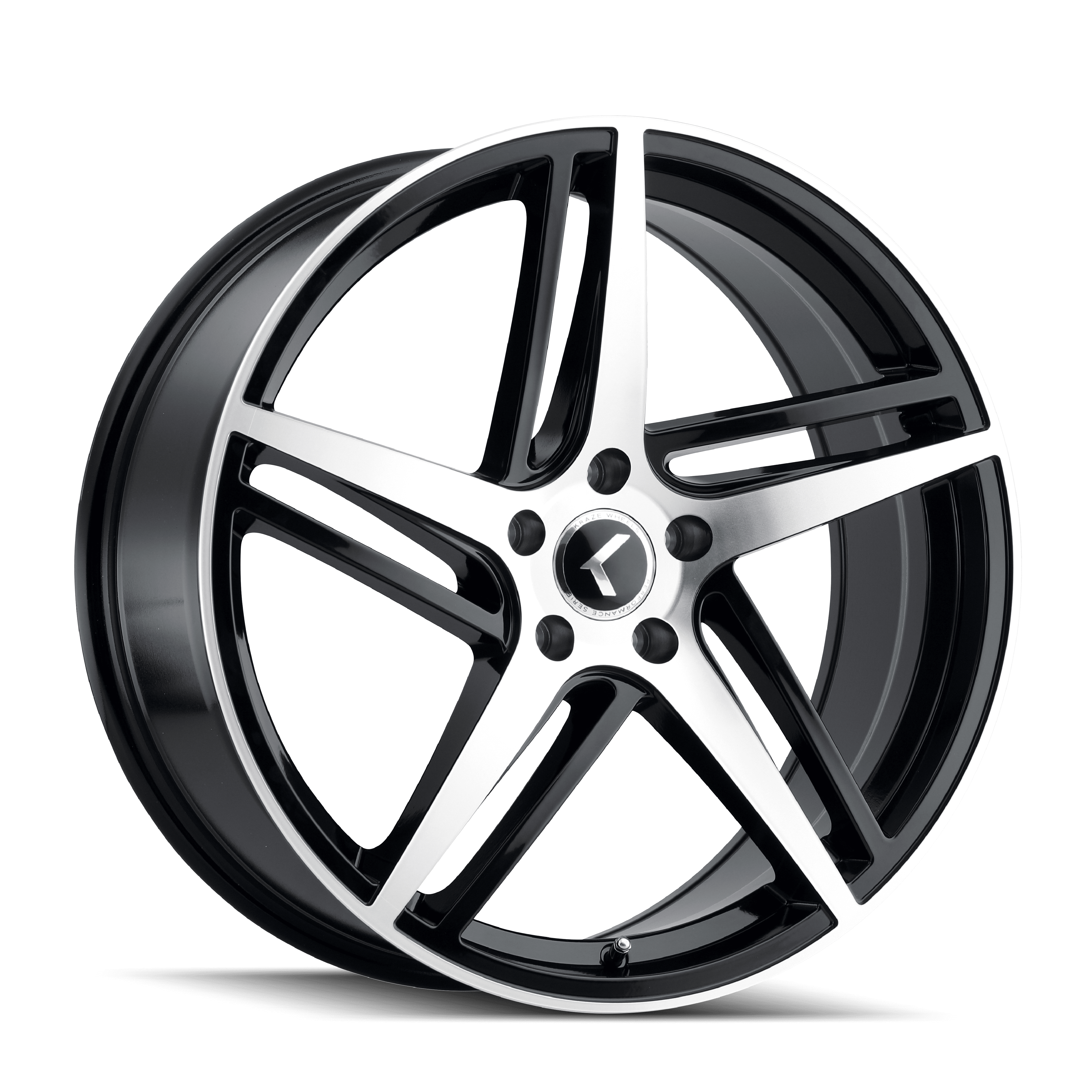Kraze Milano-Kr195 18X8 5X115 40Et 72.62Cb Black/Machined