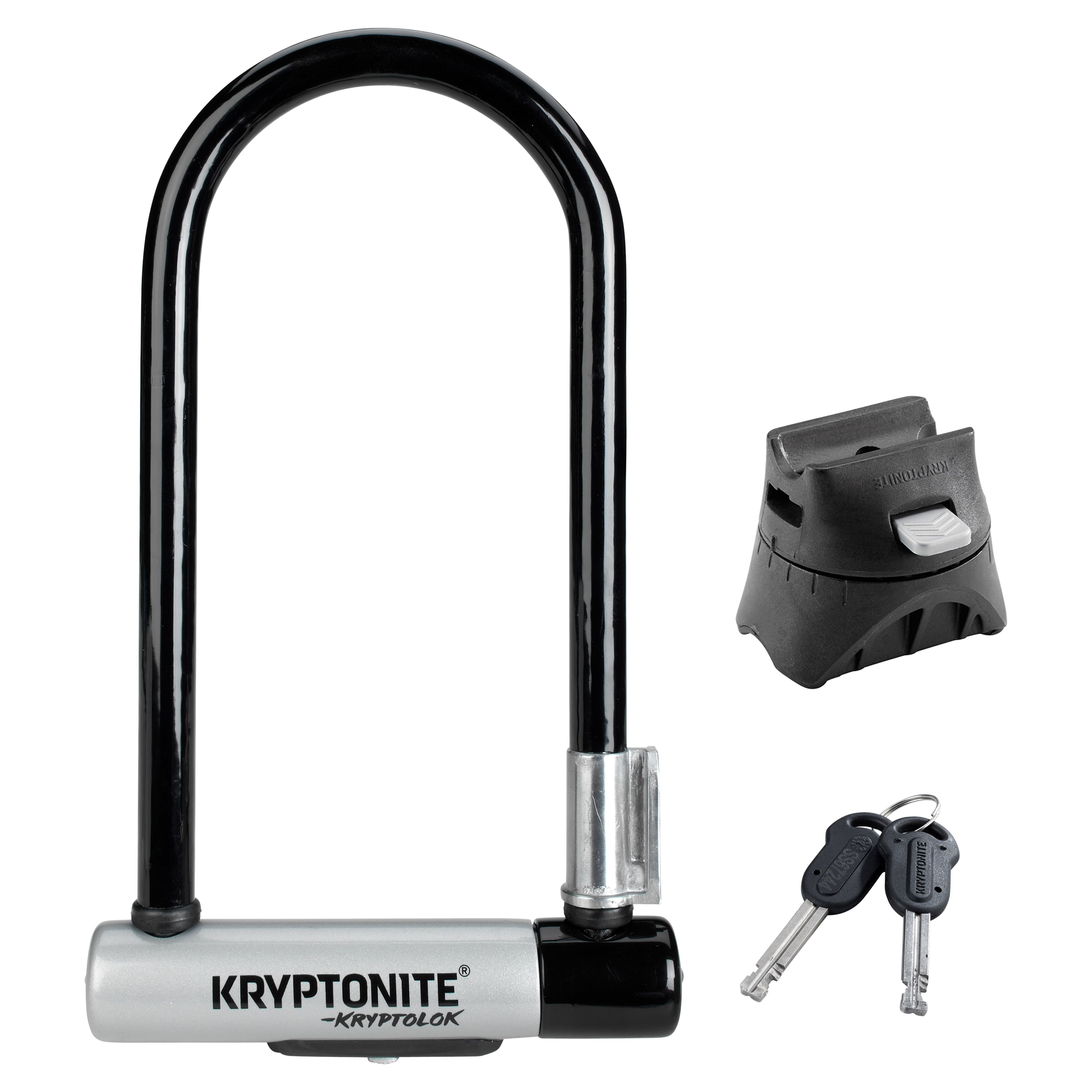 Kryptonite Kryptolok Standard 12.7mm U-Lock Bicycle Lock with FlexFrame-U Bracket