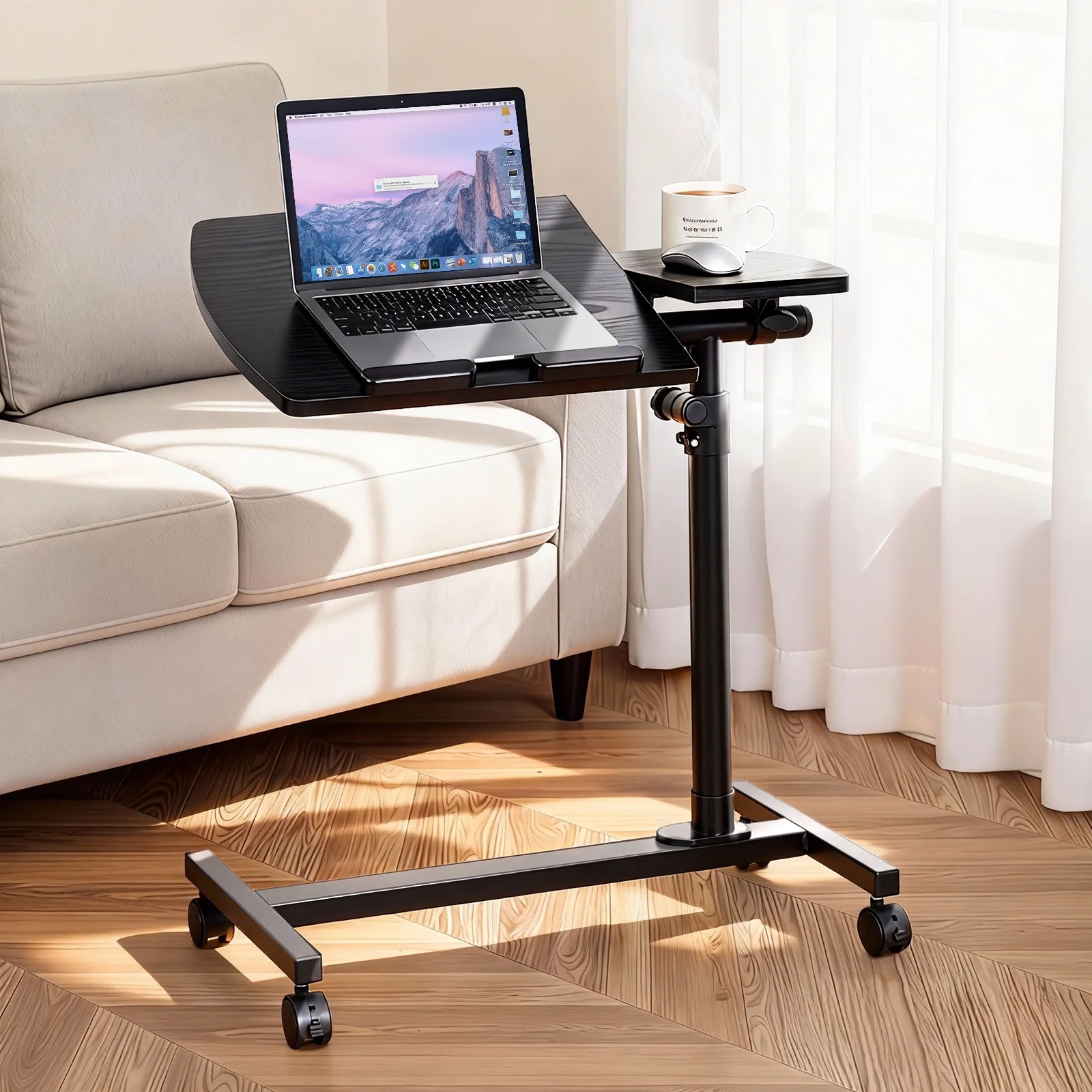 Ktaxon Laptop Desk Angle Height Adjustable Rolling Notebook Sofa Bed Tray Table Stand