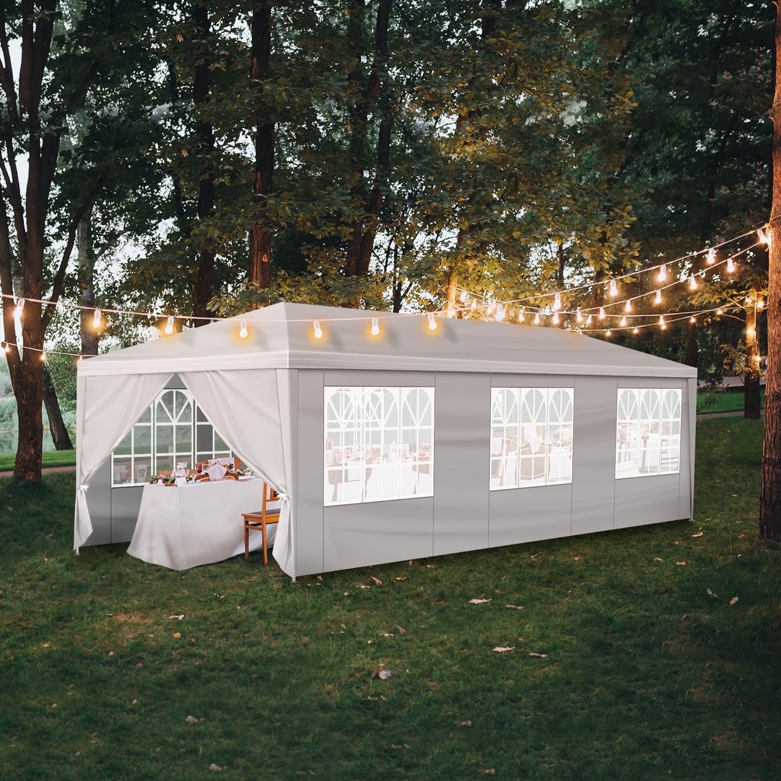 Ktaxon 10' X 30' Canopy Tent with 8 Side Walls for Party Wedding Camping and BBQ
