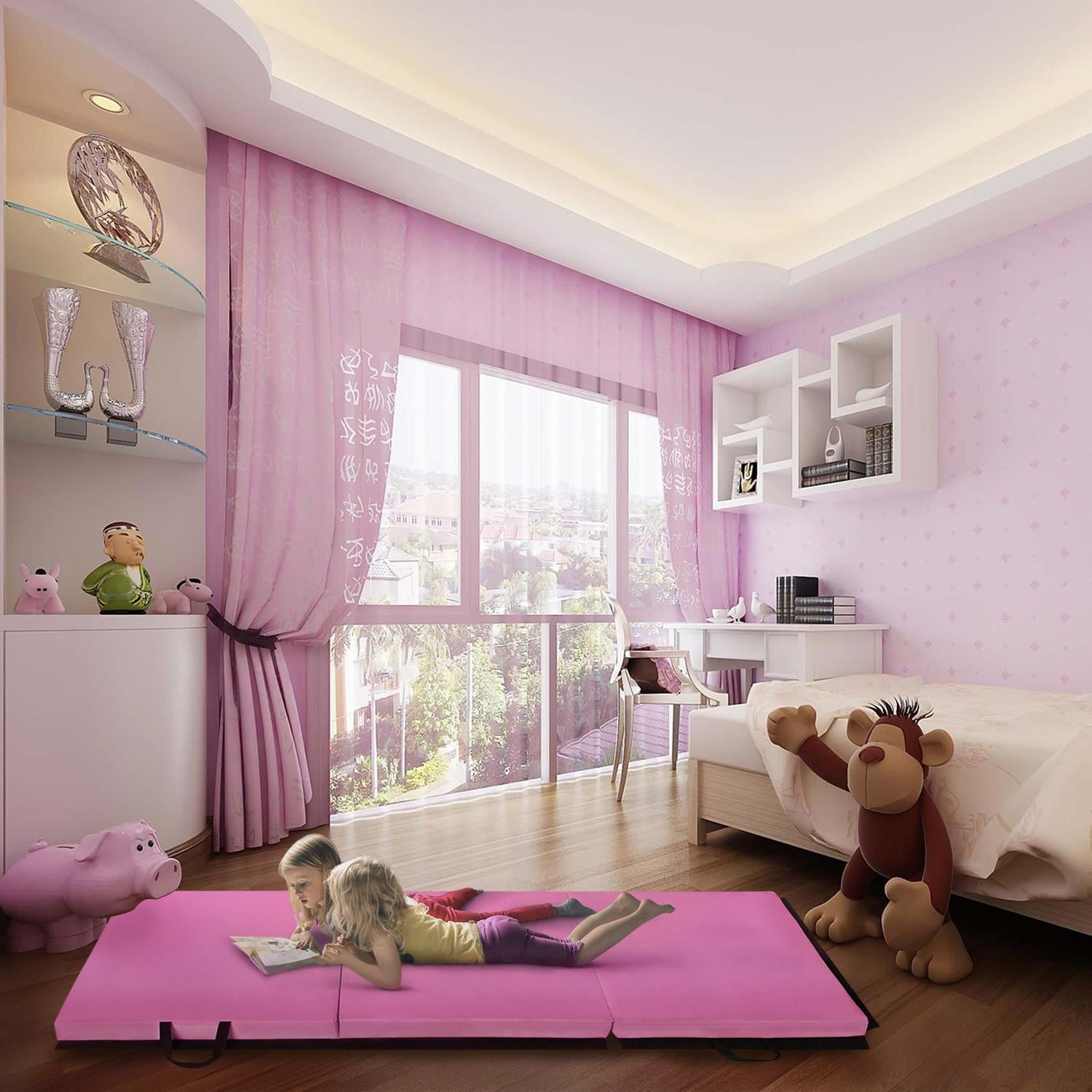 Ktaxon 6' x 2' x 2" Gymnastics Exercise Tumbling Mats,Pink