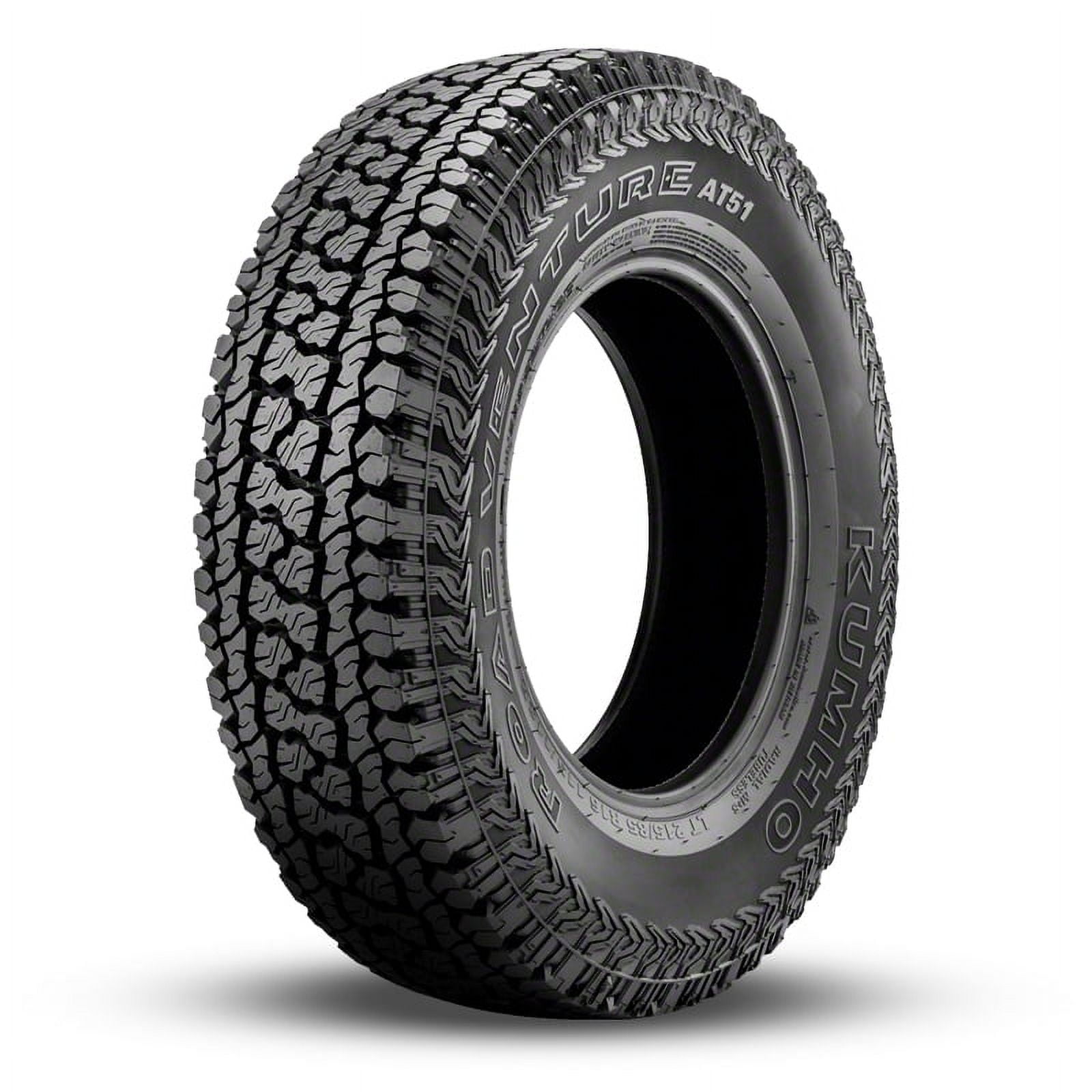 Kumho Road Venture AT51 All Terrain 265/70R16 112T Light Truck Tire Fits: 2015 Toyota Tacoma TRD Pro, 2000-06 Toyota Tundra SR5