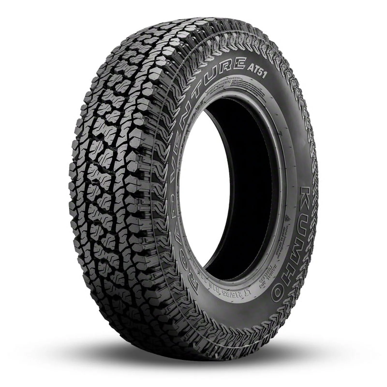 Kumho Road Venture AT51 All Terrain LT235/85R16 120/116R E Light Truck Tire Fits: 2004 Ford F-250 Super Duty King Ranch, 1999-2003 Ford F-250 Super Duty Lariat