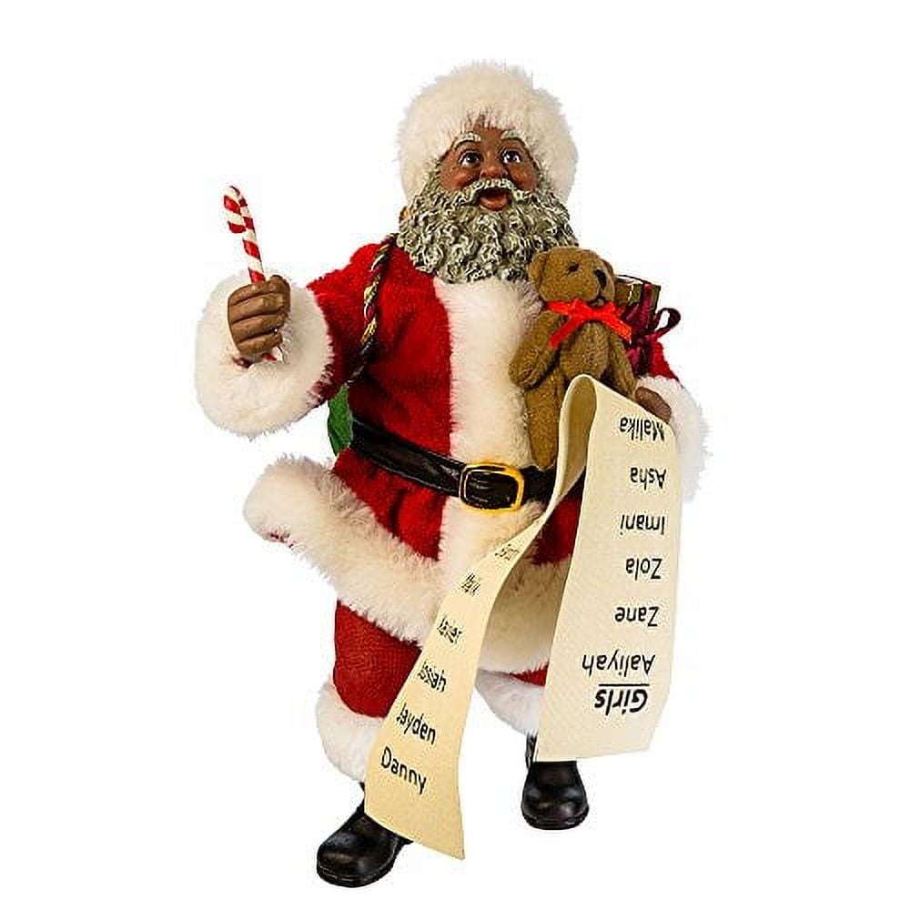 Kurt Adler (#C7440) Fabriche African American Santa, 10.5"