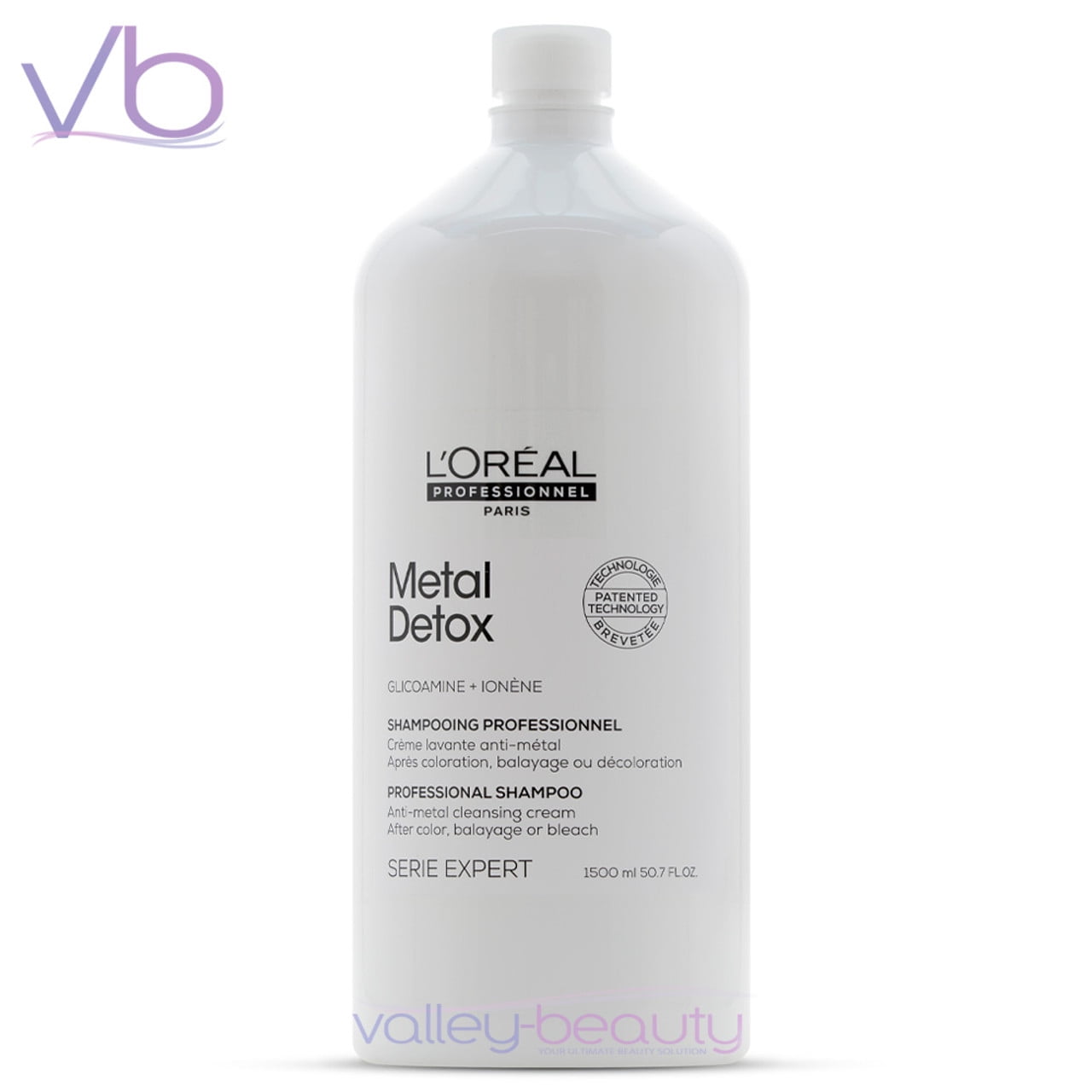 L’Oreal Professionnel Serie Expert Metal Detox Shampoo | Anti Metal Deposit Cleansing Cream, 1500ml