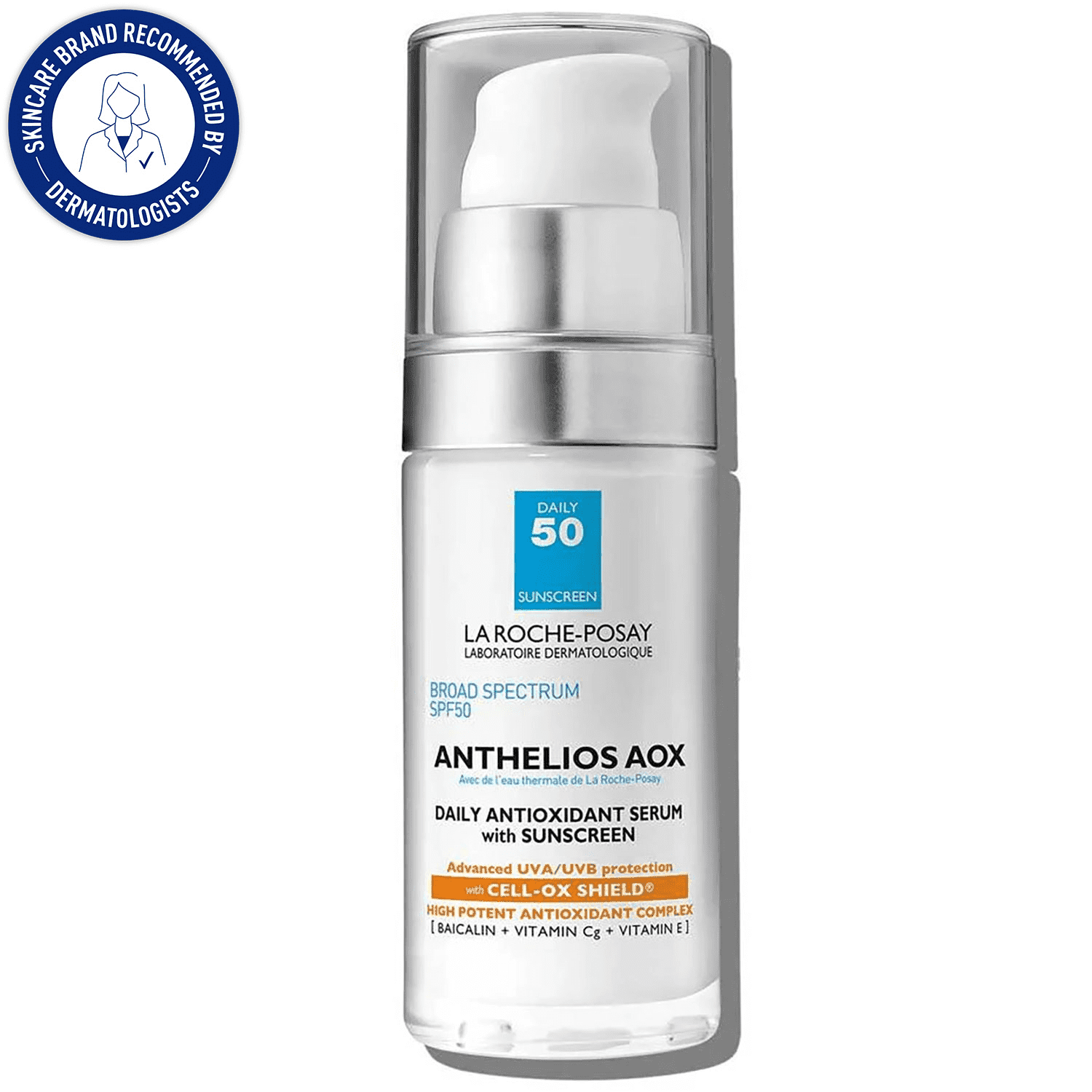 La Roche-Posay Anthelios AOX Daily Antioxidant Serum with SPF 50 Sunscreen, 1.0 fl oz