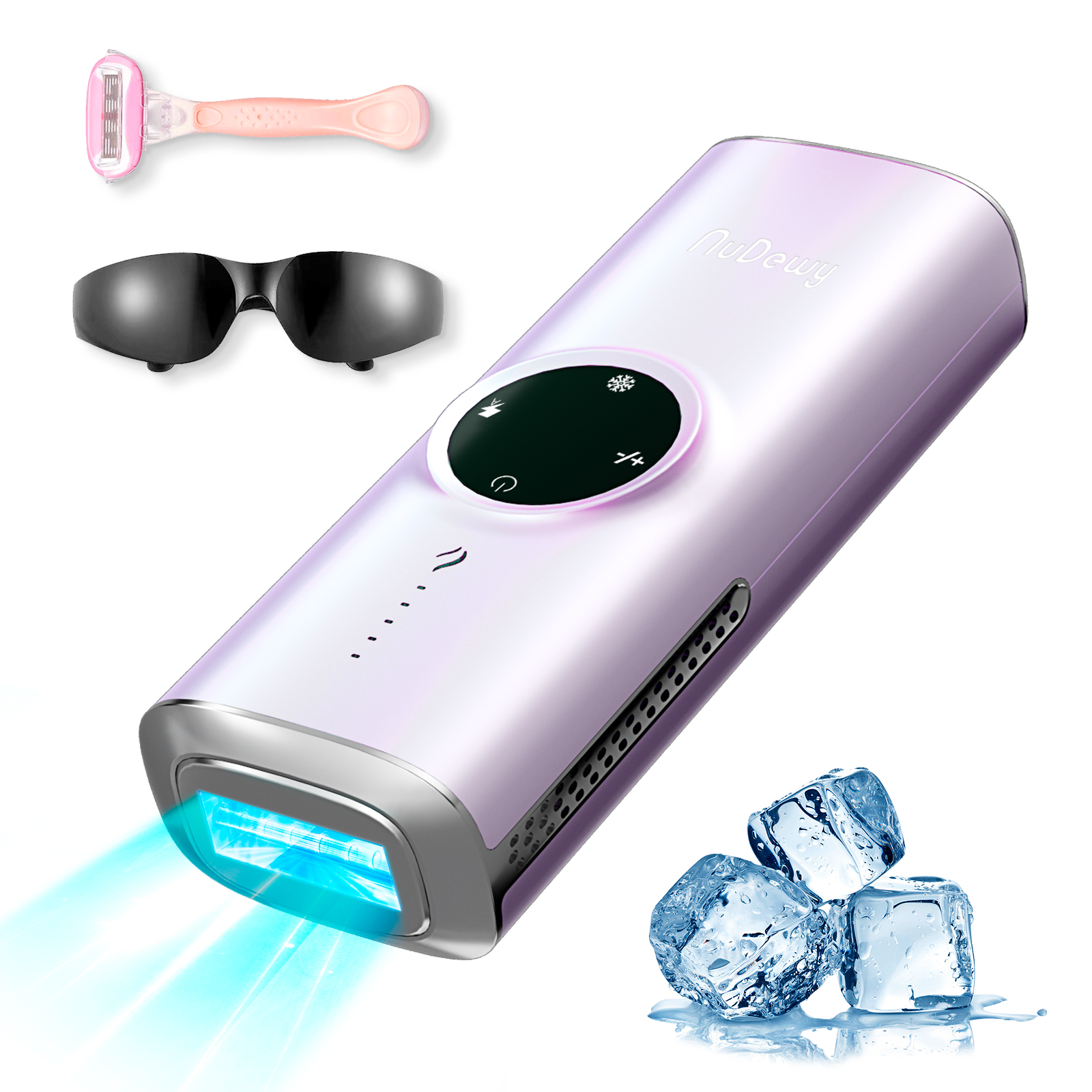 Laser Hair Removal with Ice-Cooling System | Facial Hair Removal for Women Permanent Freezing Point Painless