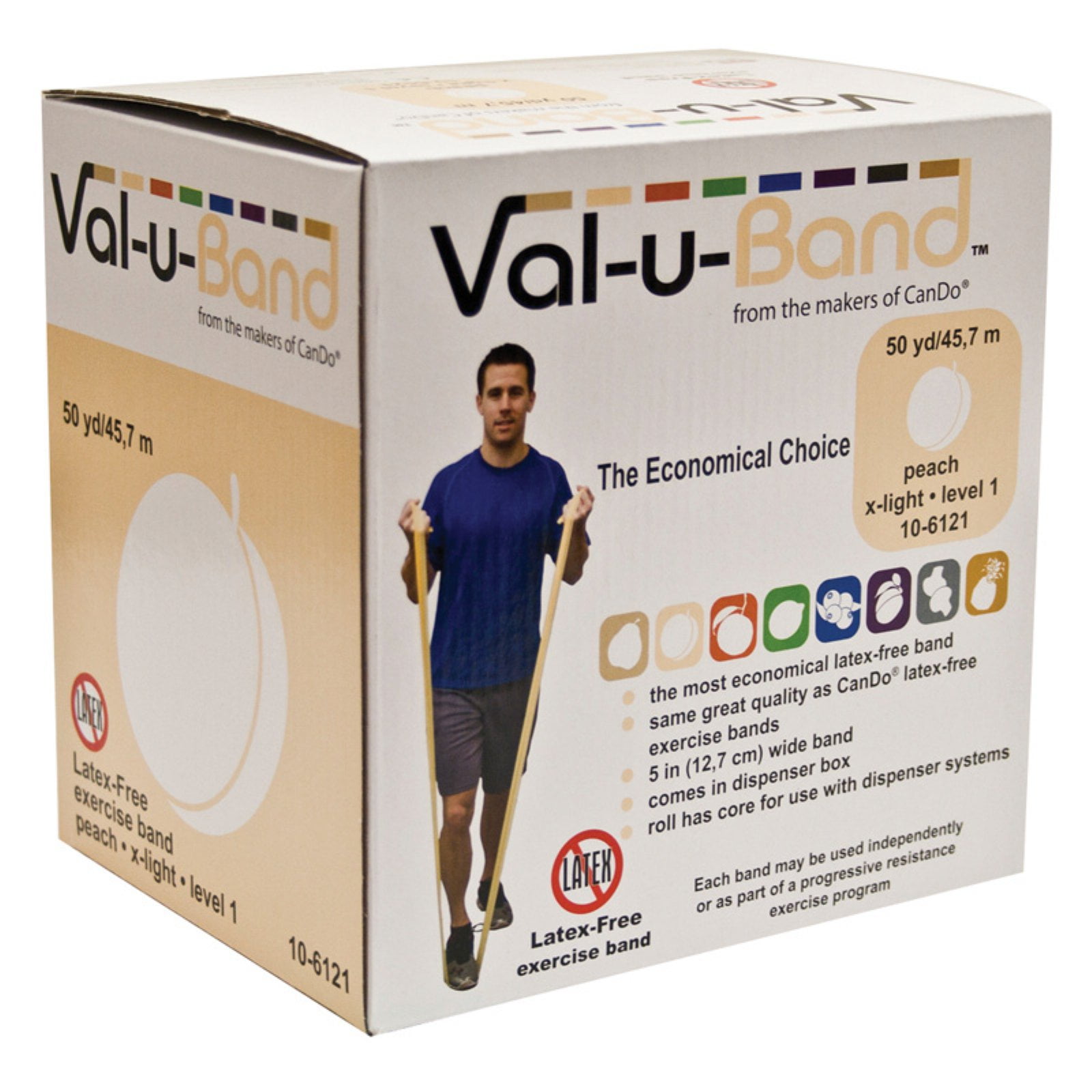 Latex Free Resistance Band 50Yd Xlight Peach