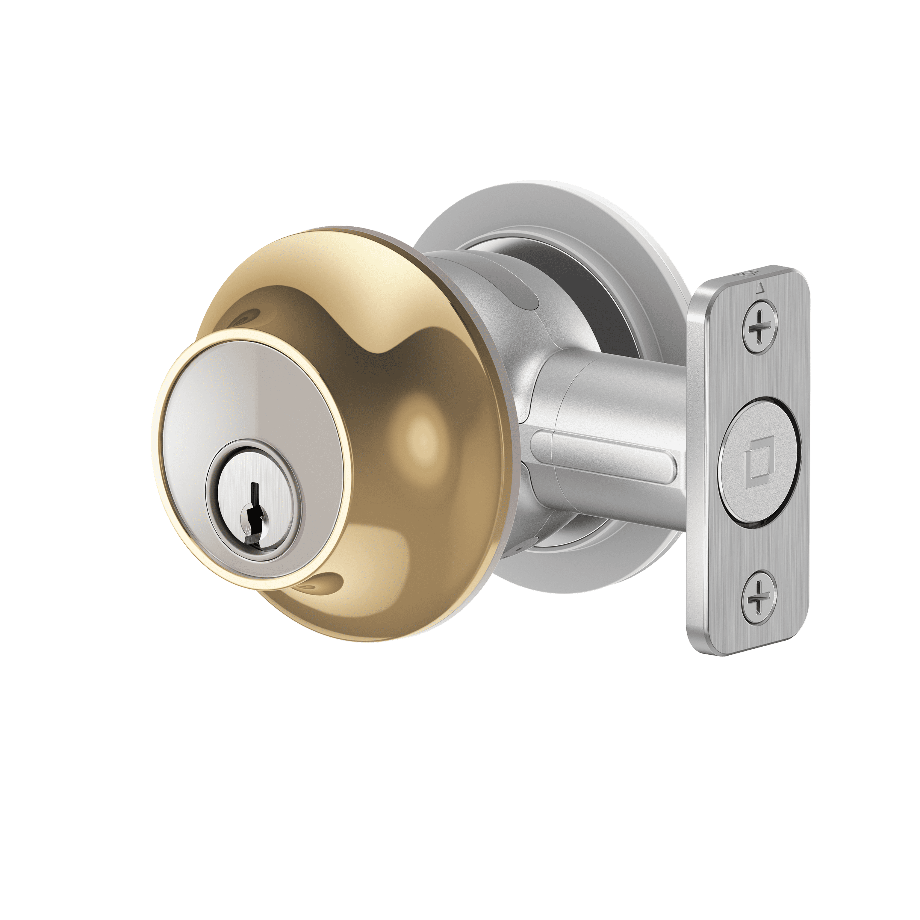 Level Lock Smart Lock - Touch Edition, Keyless Entry Using Touch, a Key Card, or Smartphone. Bluetooth Enabled, Works with Apple HomeKit - Polished Brass