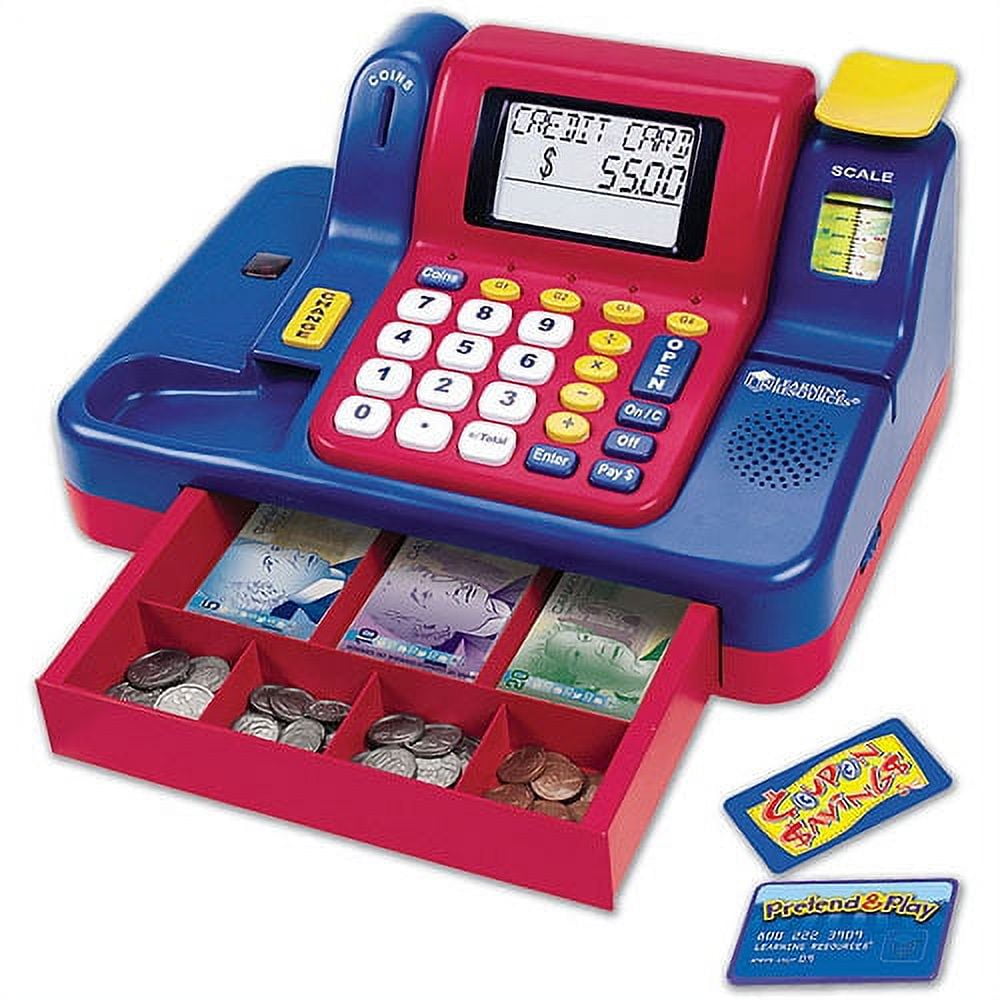Learning Resources Pretend and Play Teaching Cash Register with Canadian Currency