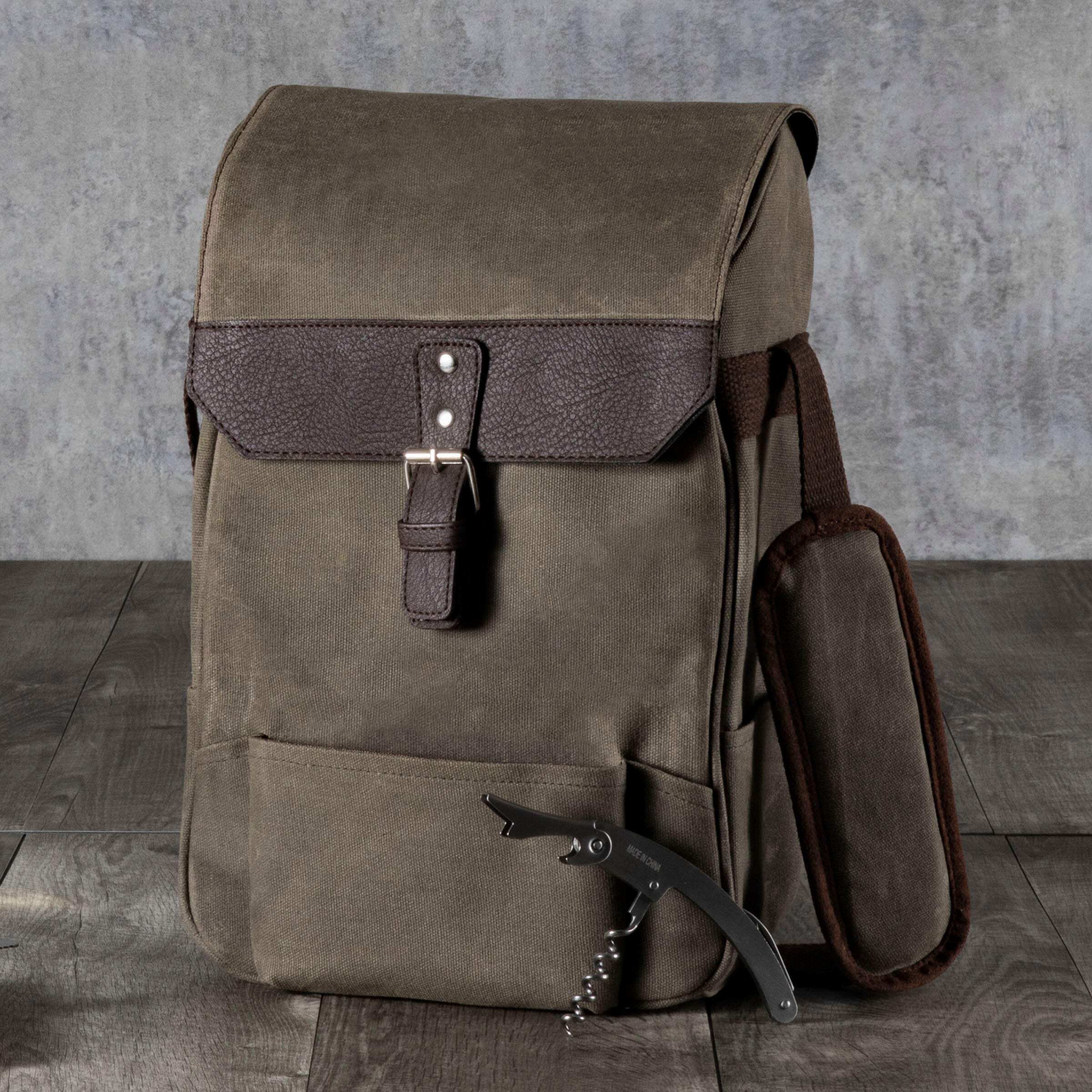 Legacy 2 Bottle Insulated Wine and Cheese Cooler with Cheese Board, Knife and Corkscrew