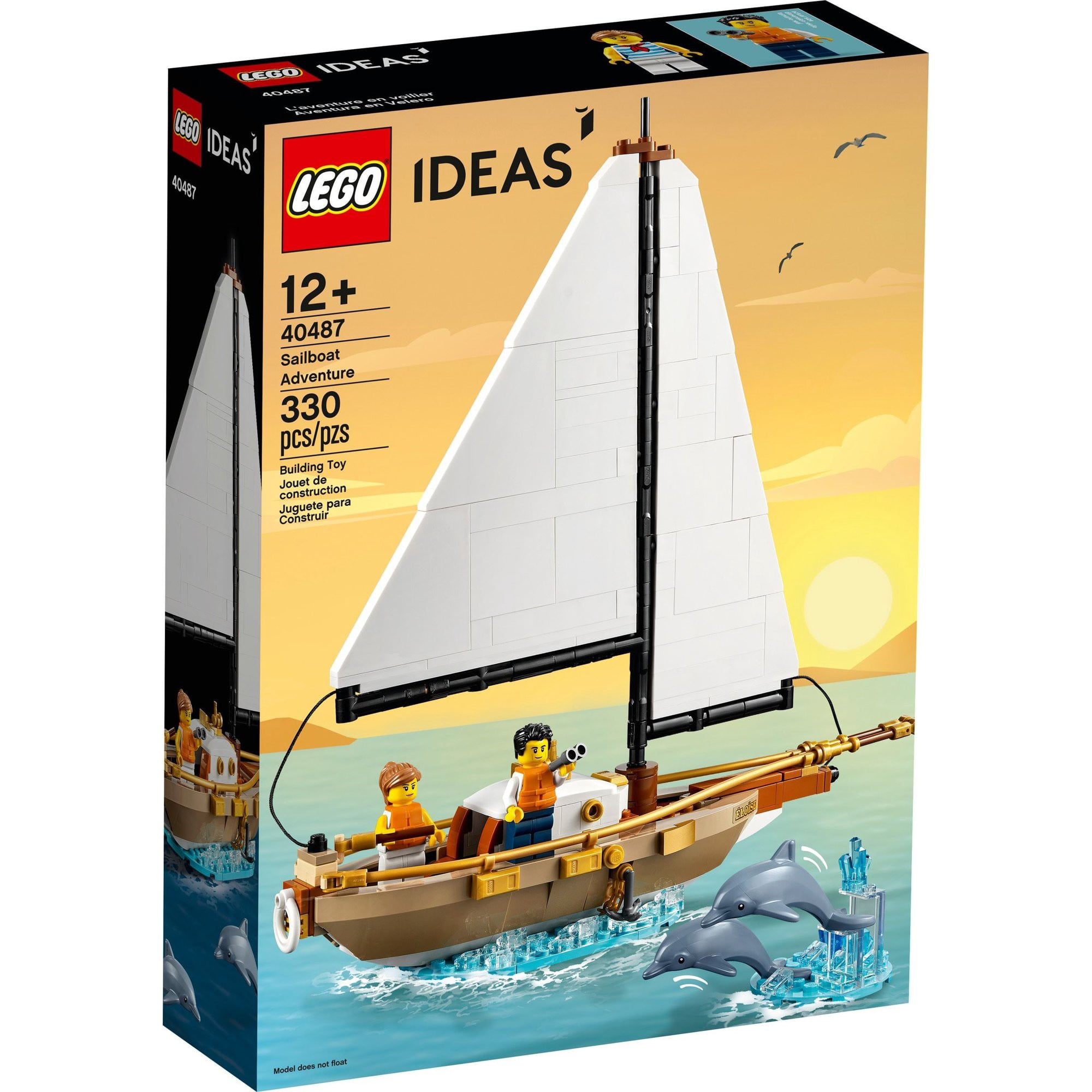 LEGO Ideas Sailboat Adventure 330 Piece Building Set 40487